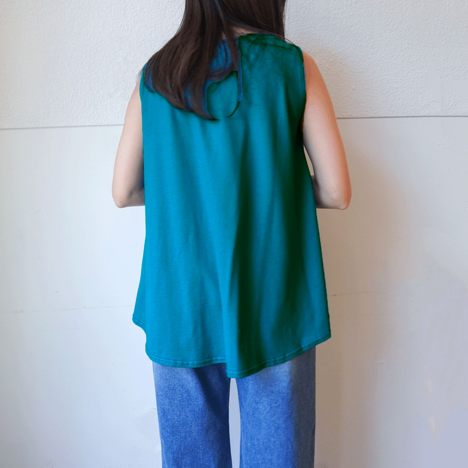 【InstaLive】クールフレアーノースリーブカットソー - 画像4