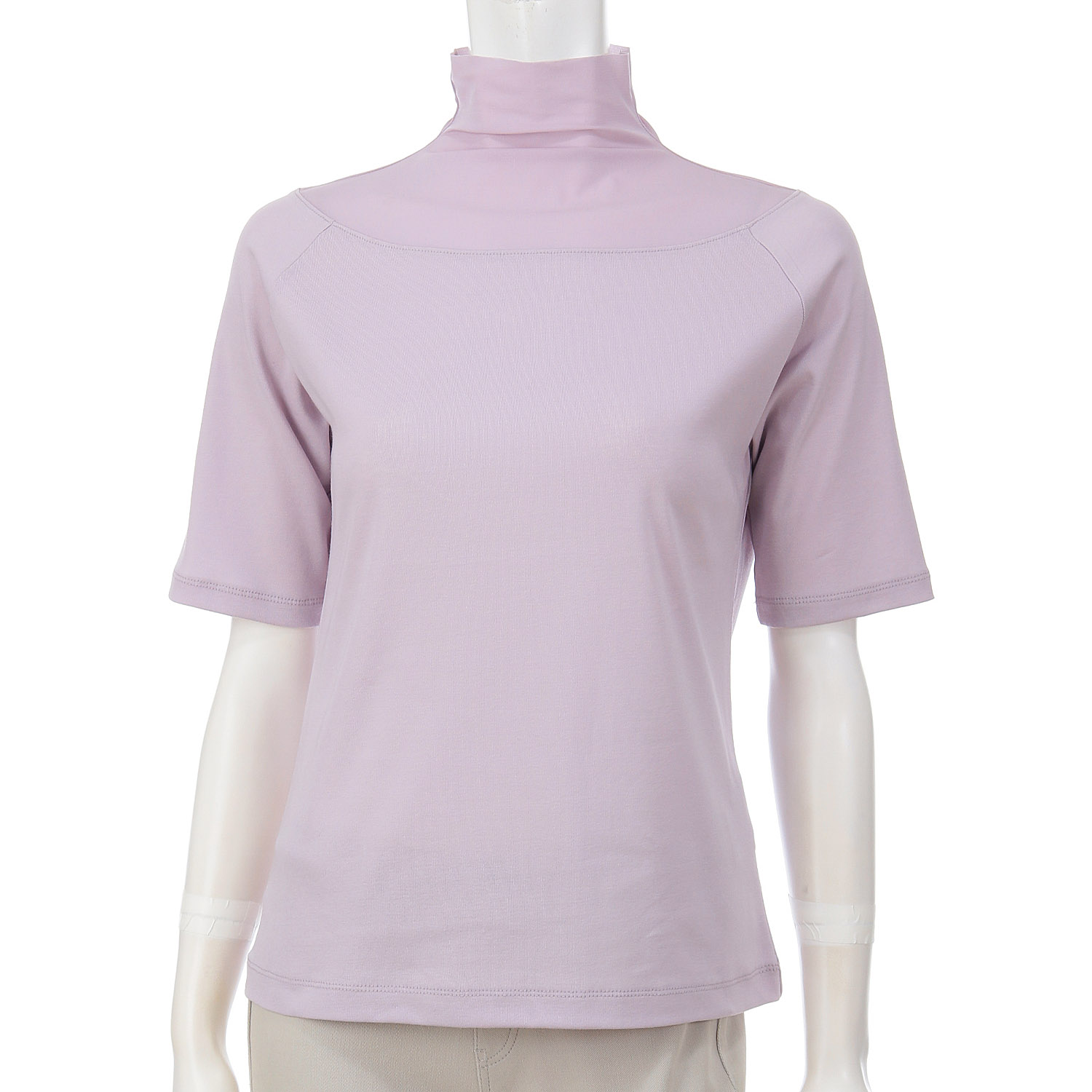 ビヨンド天竺×パウダーチュール5分袖プルオーバー - 画像5