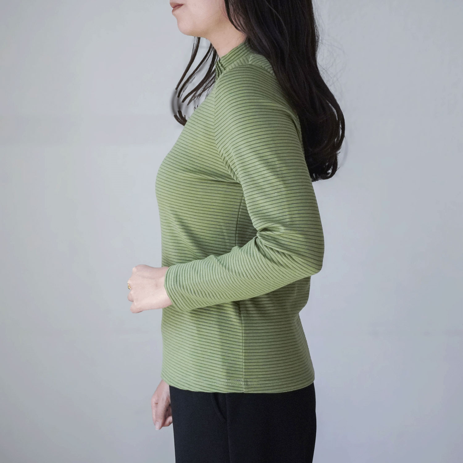 ピンタックハイネックボーダー - 画像18