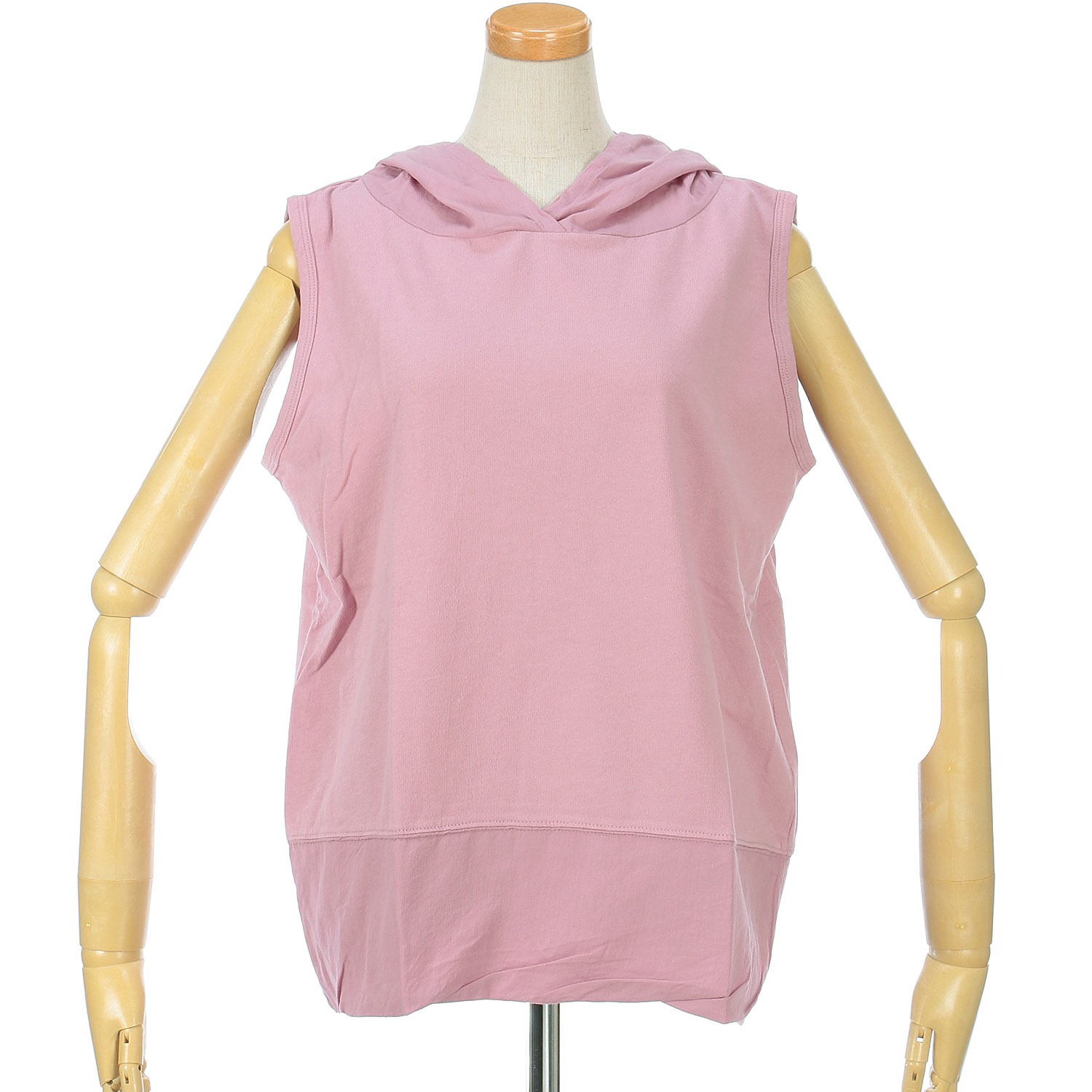 【Insta Live】SO 布帛切替ノースリーブパーカー - 画像6