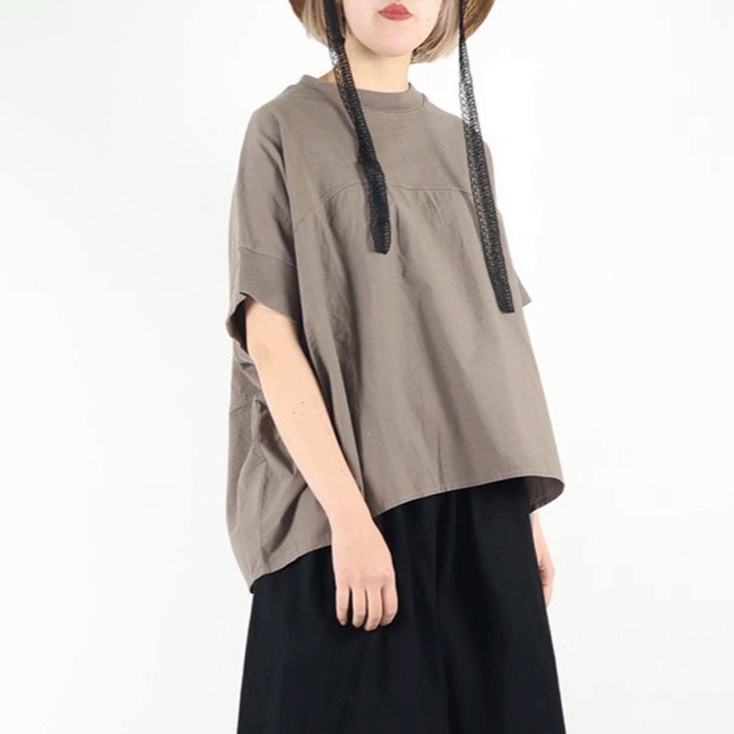 SO 布帛×カットソー切替プルオーバー - 画像4