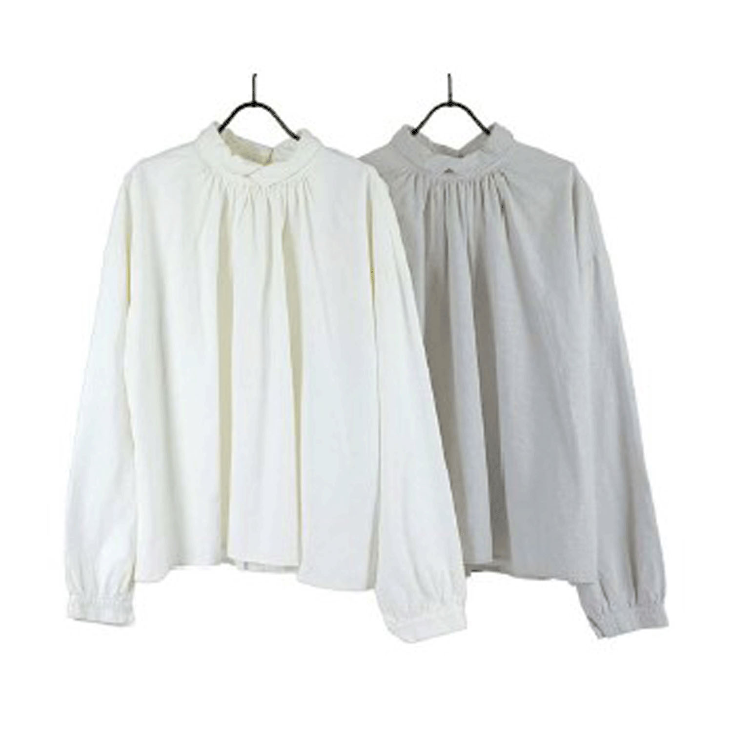 SO 重なり長袖ブラウス - 画像2