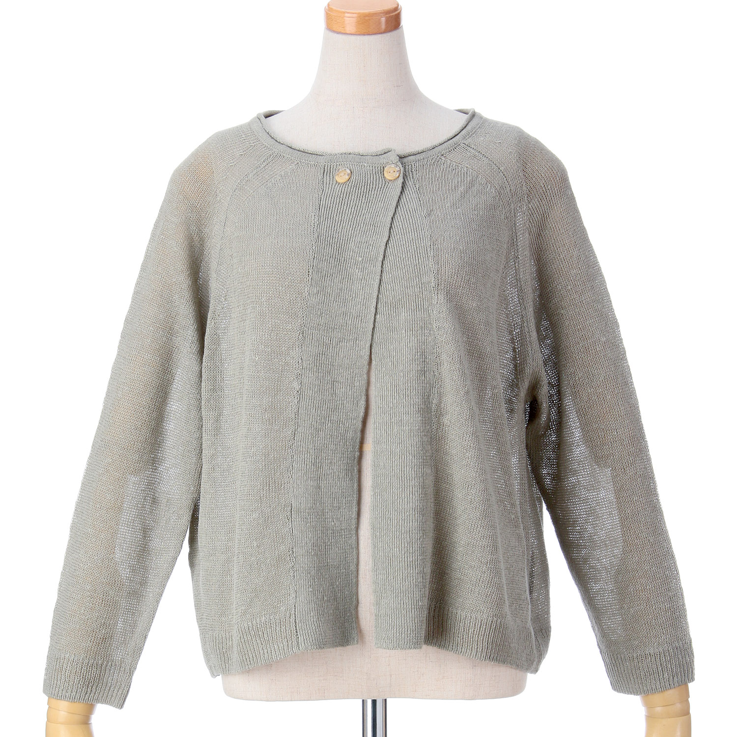 【Insta Live】SO フレンチリネンワイド2Wayカーディガン - 画像8