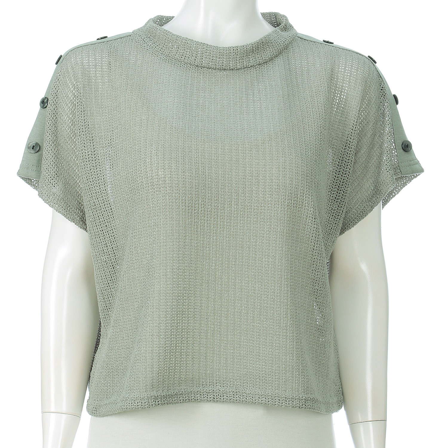 肩ボタンベスト - 画像5