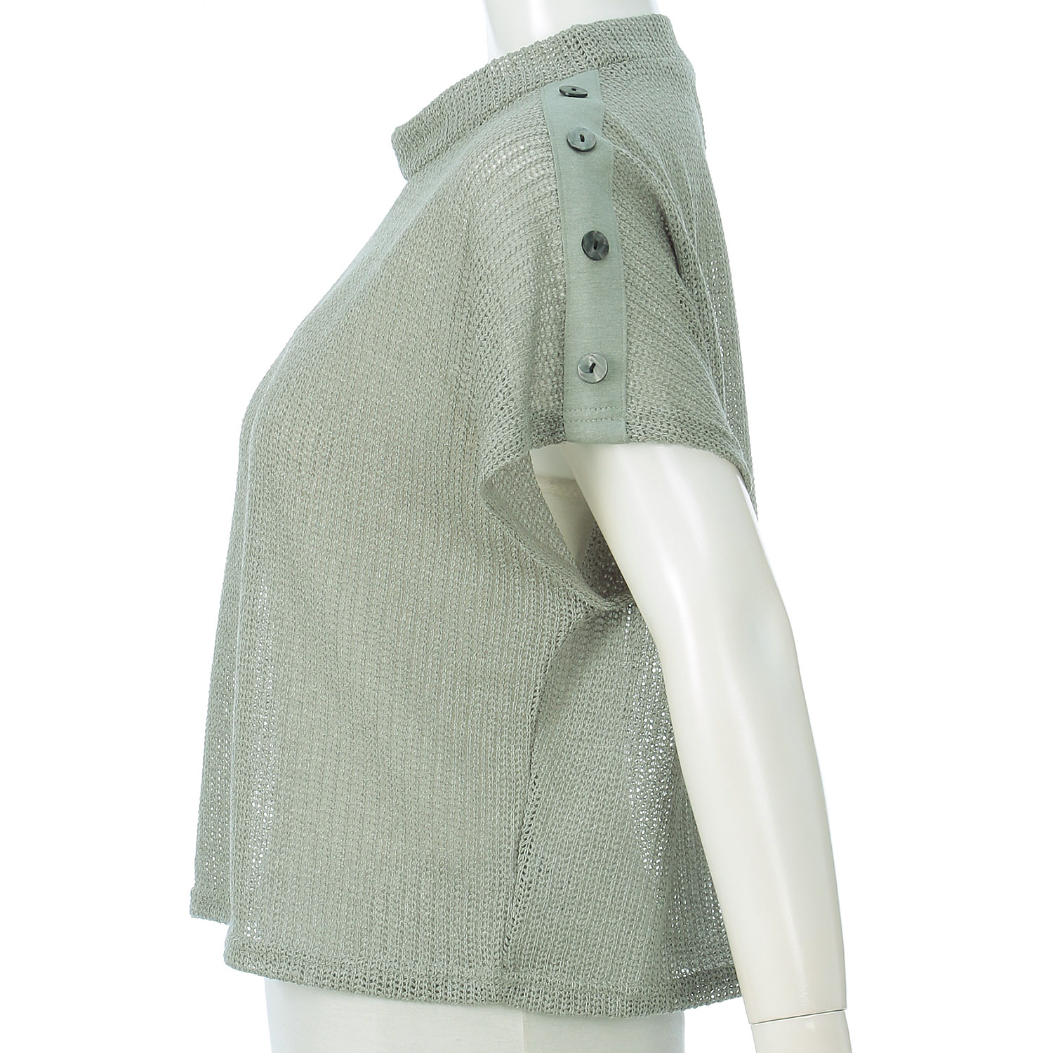 肩ボタンベスト - 画像6