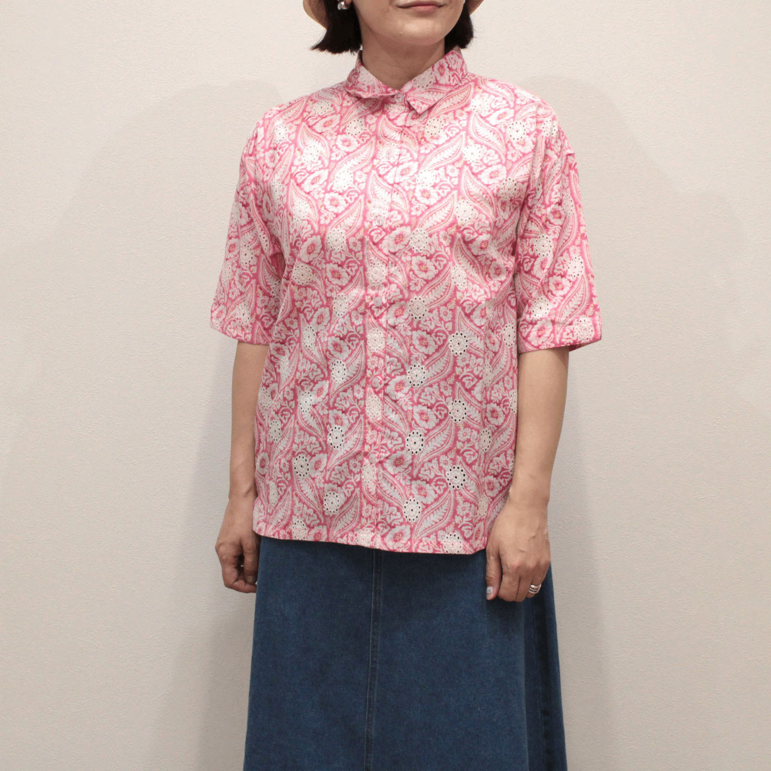 notorico  エンブロ刺繍ペイズリープリントシャツ - 画像1