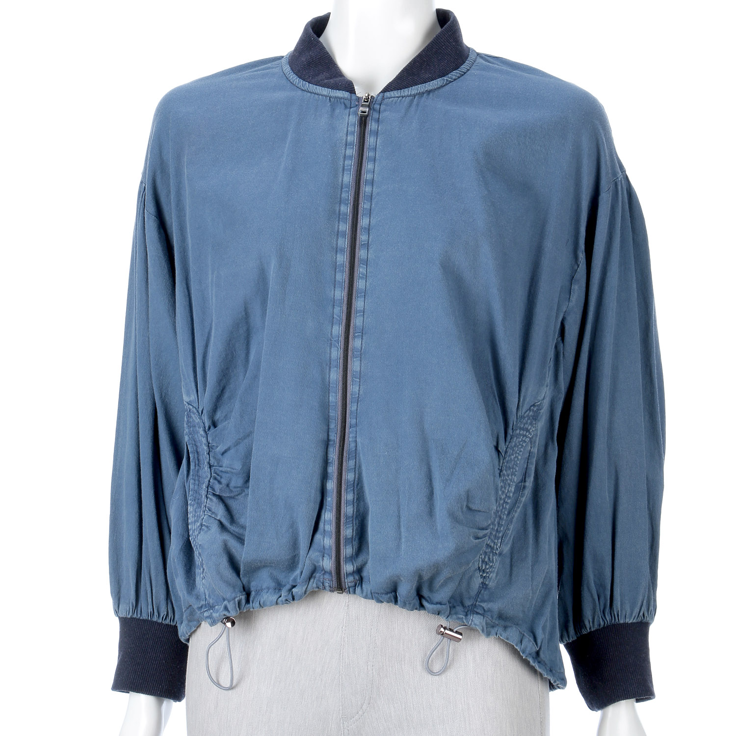 綿素材デニム風ジャケット - 画像1