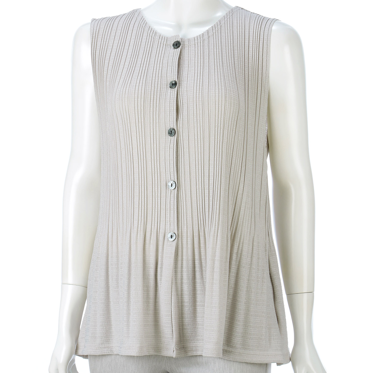 無地プリーツベスト - 画像2