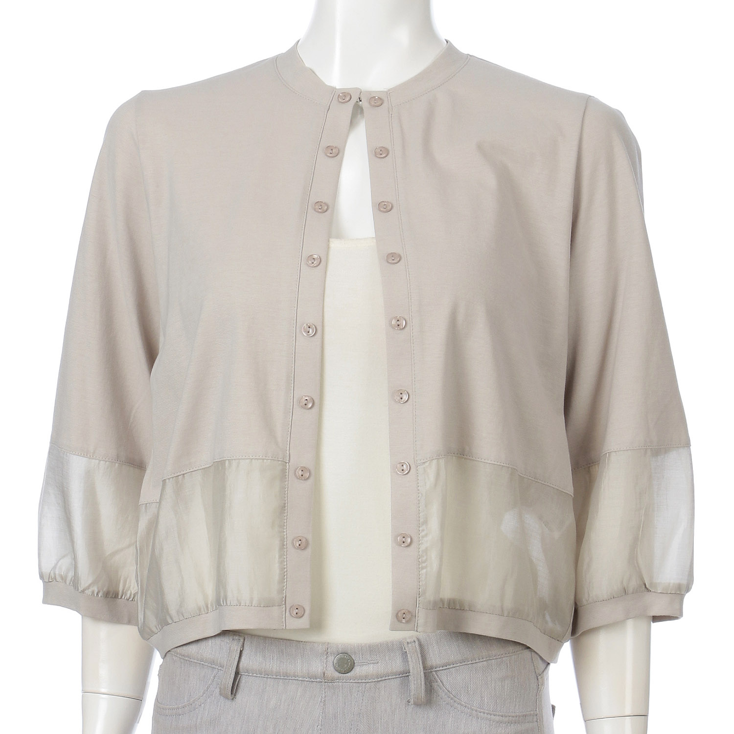 綿強撚クールローレルカーディガン - 画像1