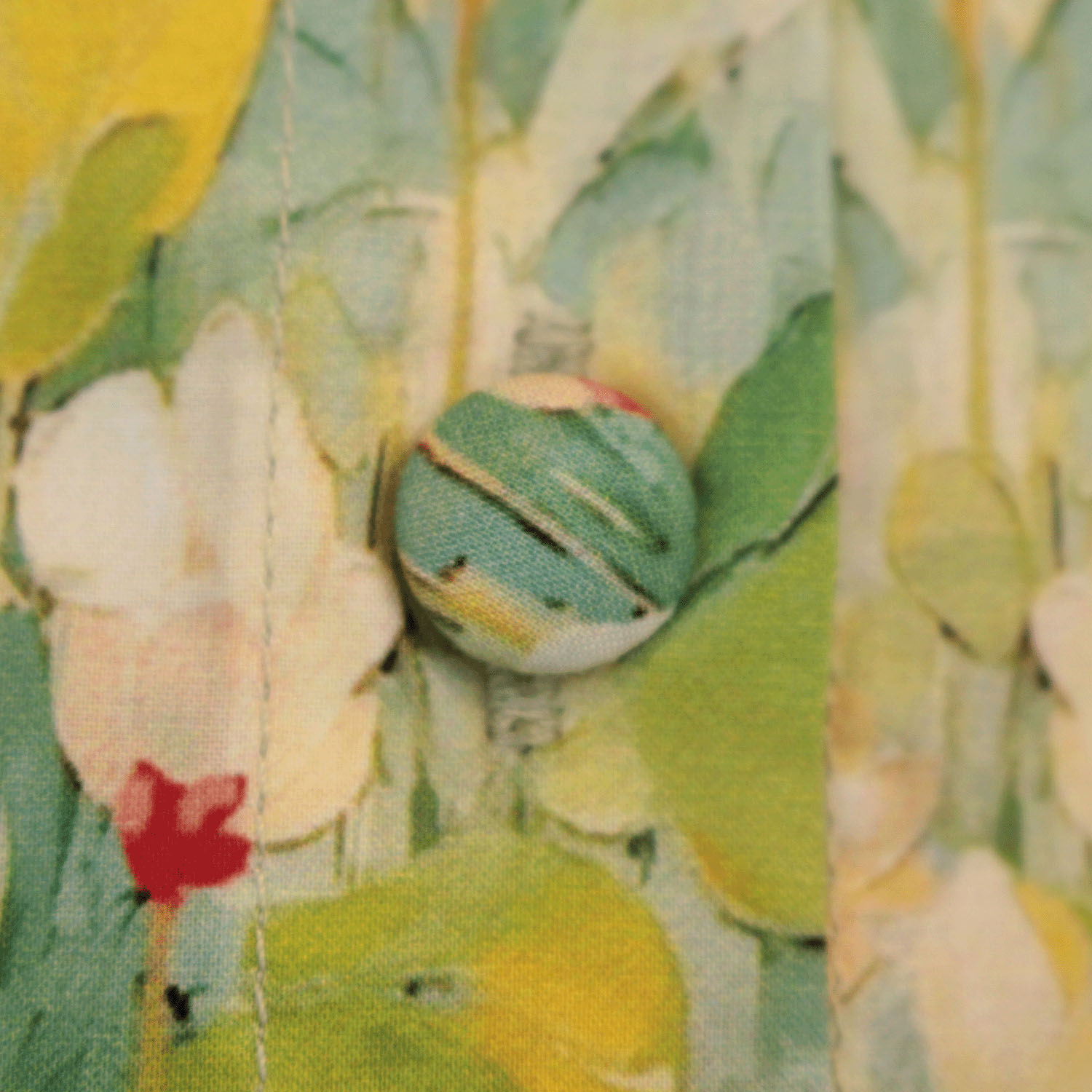 T’BIS STUDIO 7分袖水彩花柄スタンドネックシャツ - 画像14