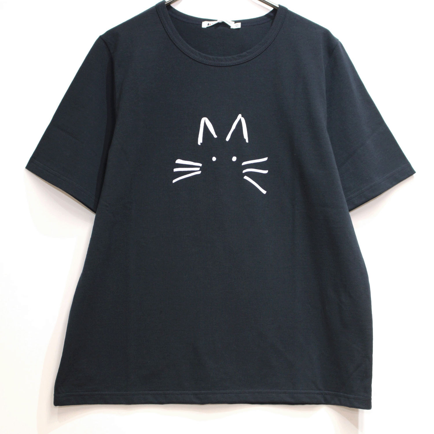 T’BIS STUDIO ネコプリントUVカット冷感クルーネック半袖カットソー - 画像5