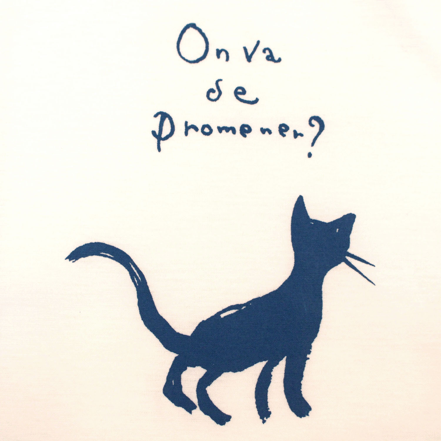 T’BIS STUDIO 冷感ネコシルエットプリントクルーネック半袖カットソー - 画像2