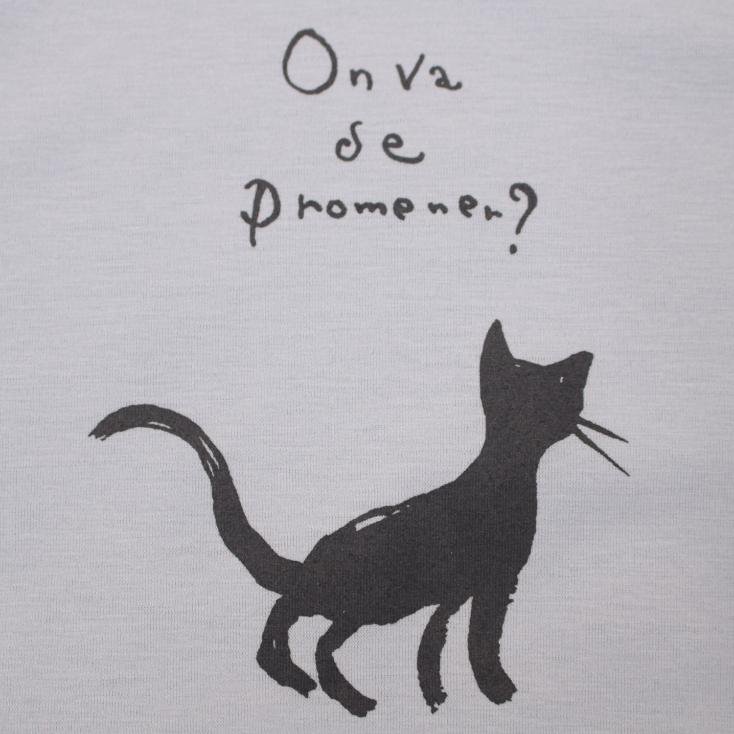 T’BIS STUDIO 冷感ネコシルエットプリントクルーネック半袖カットソー - 画像6