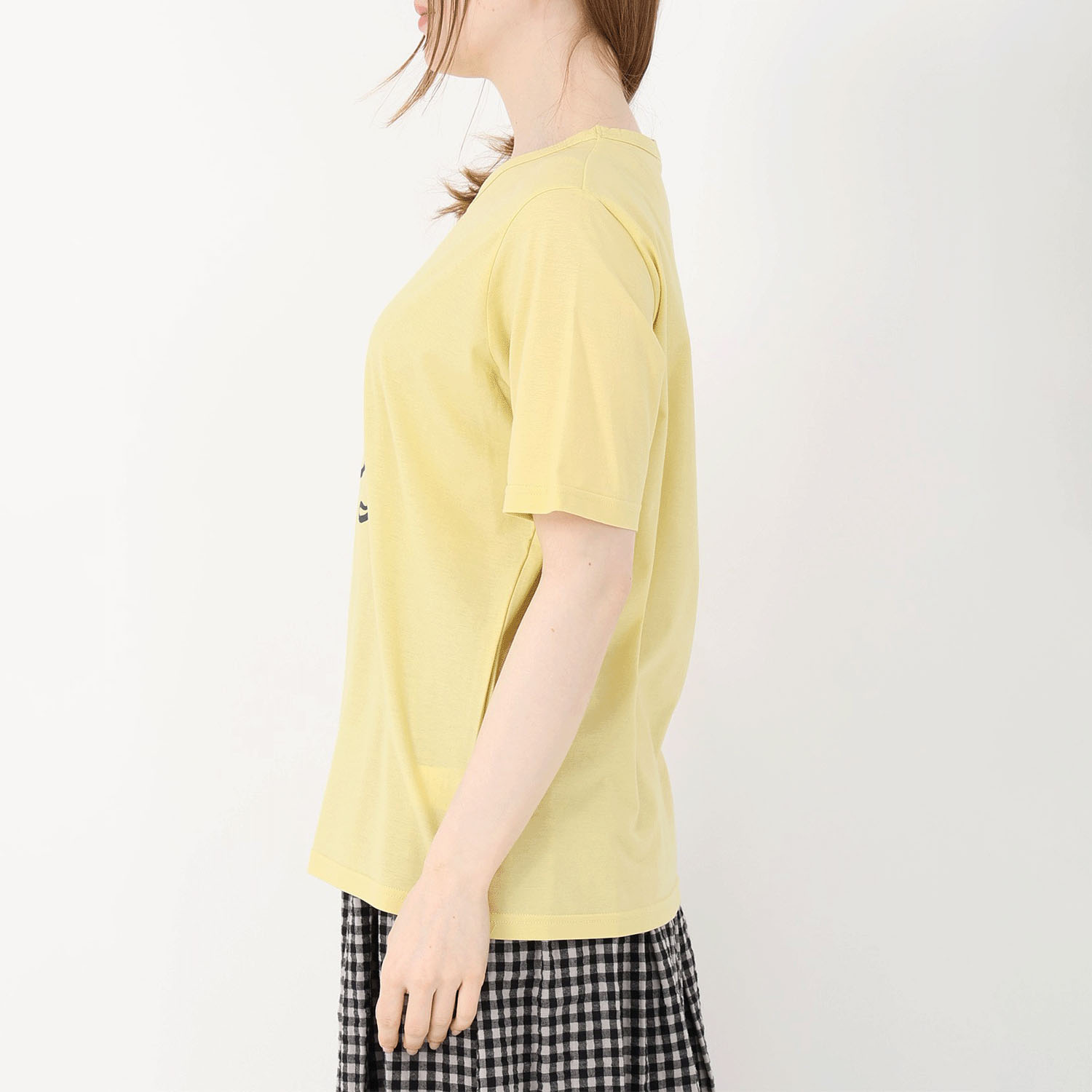 T’BIS STUDIO 冷感ワンちゃんセンタープリントVネック半袖カットソー - 画像8