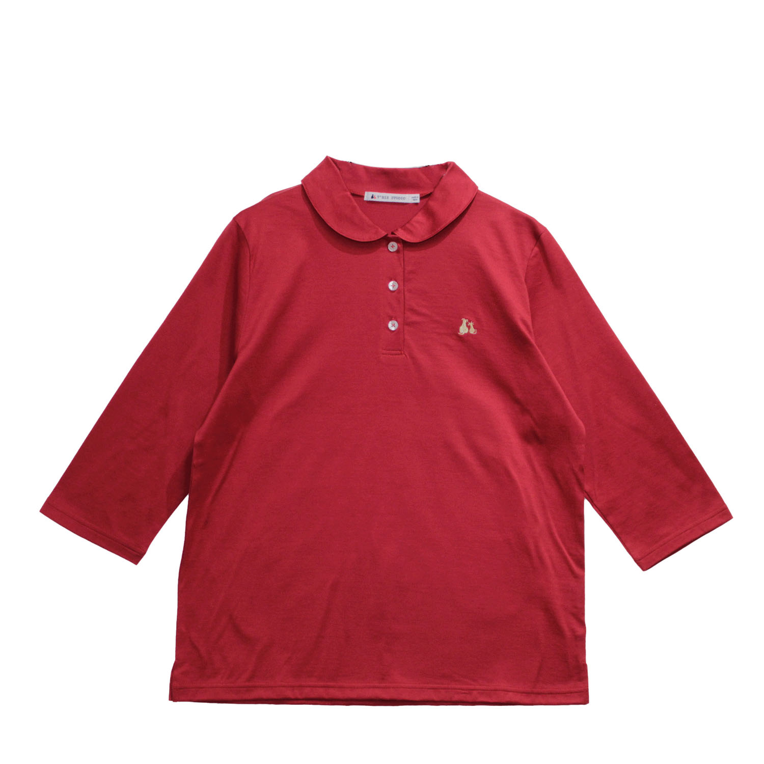 T’BIS STUDIO シルケット天竺丸襟七分袖ポロシャツ - 画像14