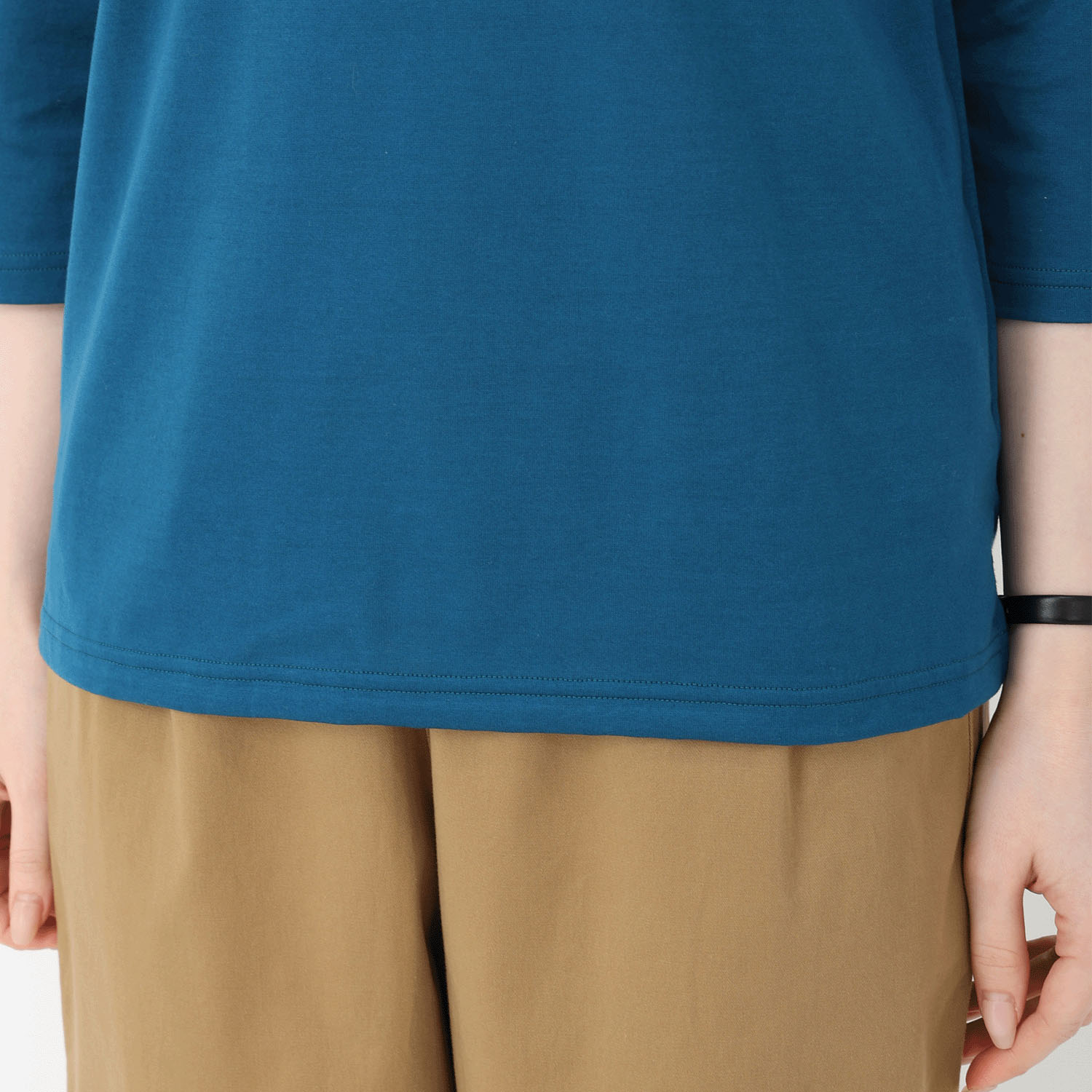 T’BIS STUDIO シルケット天竺丸襟七分袖ポロシャツ - 画像21