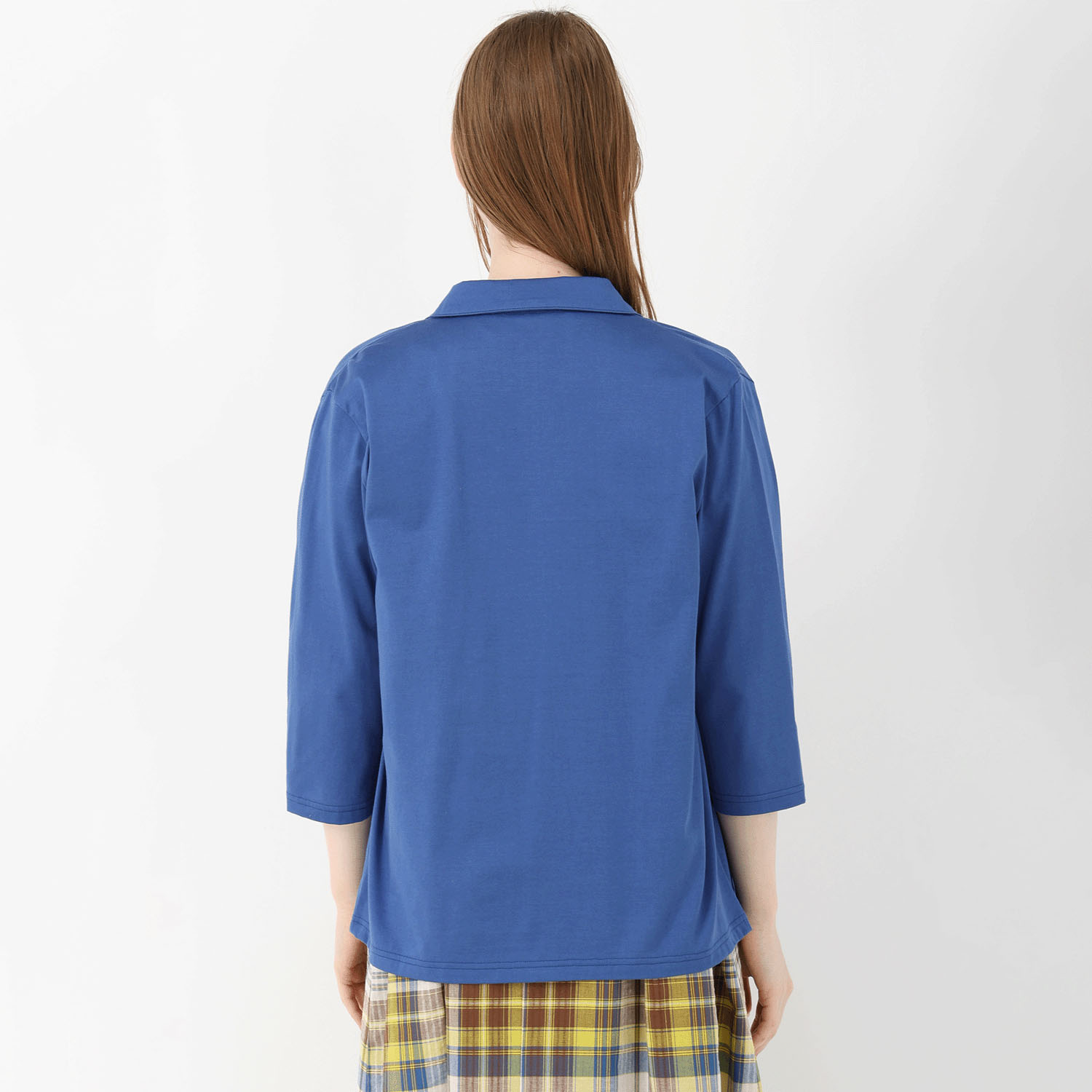 T’BIS STUDIO 冷感2WAY天竺七分袖全開ポロシャツ - 画像16