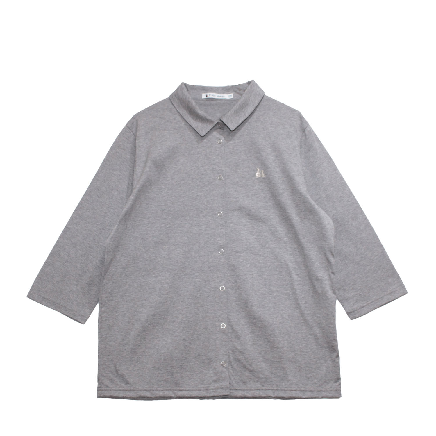 T’BIS STUDIO 冷感2WAY天竺七分袖全開ポロシャツ - 画像3