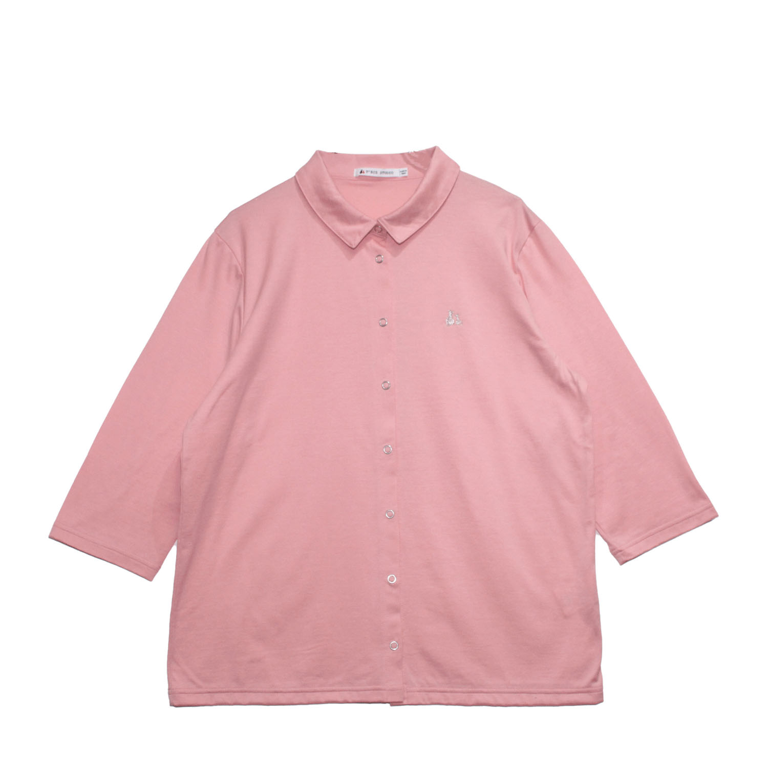 T’BIS STUDIO 冷感2WAY天竺七分袖全開ポロシャツ - 画像9