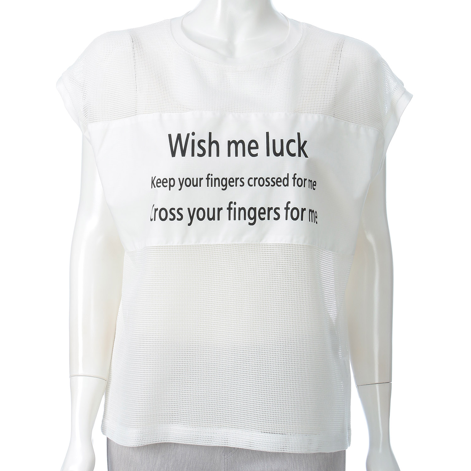 英字メッシュベスト - 画像2