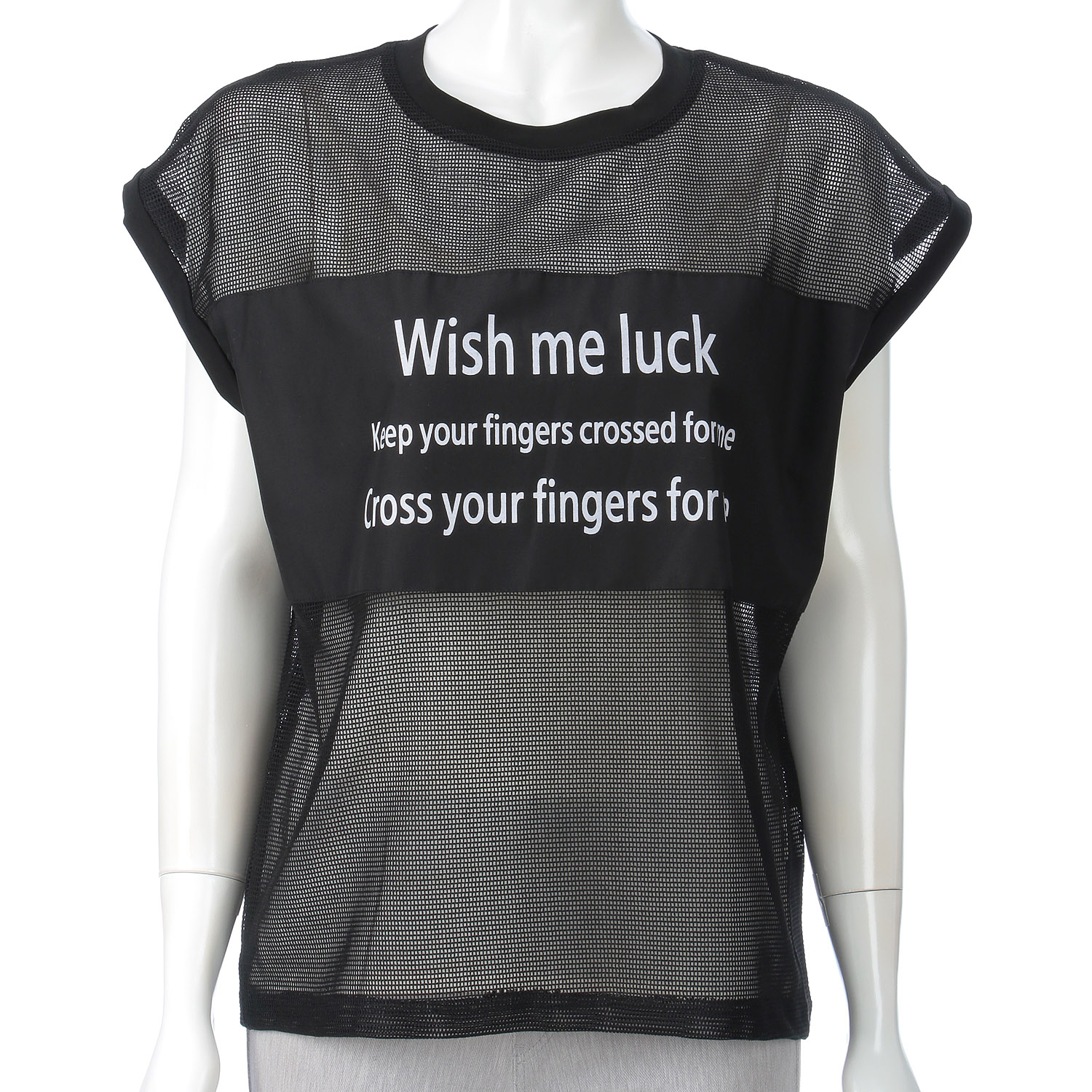 英字メッシュベスト - 画像3