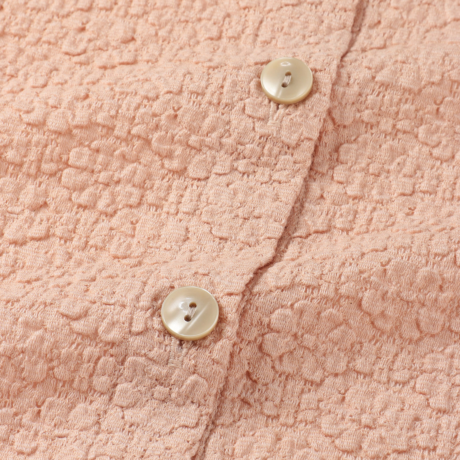 綿混レース長袖ショートカーディガン - 画像6