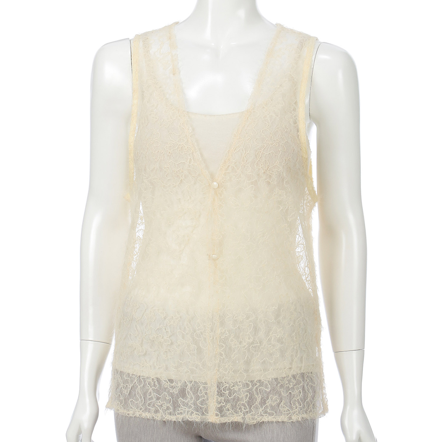 フリンジレースベスト - 画像1