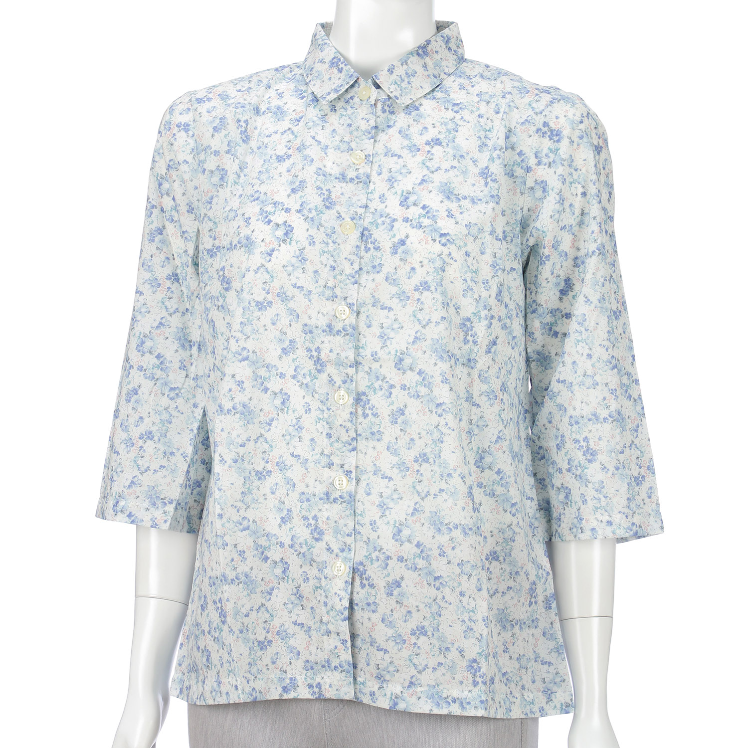 【新ブランド】T’BIS STUDIO 七分袖水彩花柄シャツ - 画像16