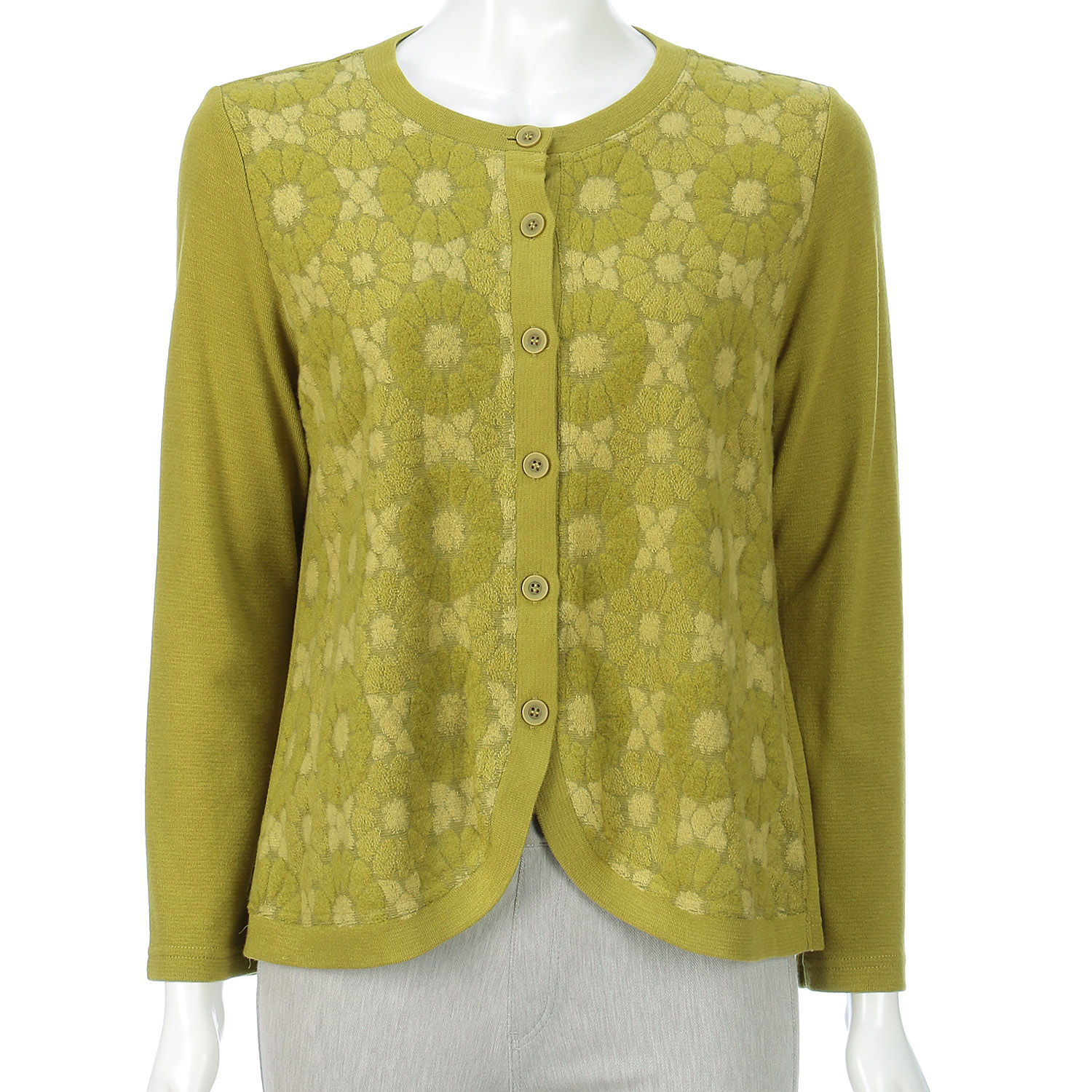 プレミアウォームカーディガン 花柄 - 画像7