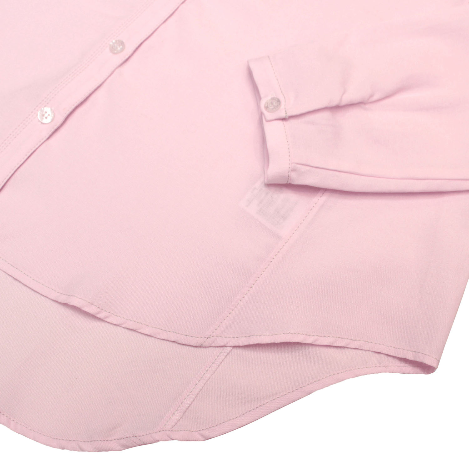 notorico アクセントステッチベーシックスタンドカラーロングシャツ - 画像15