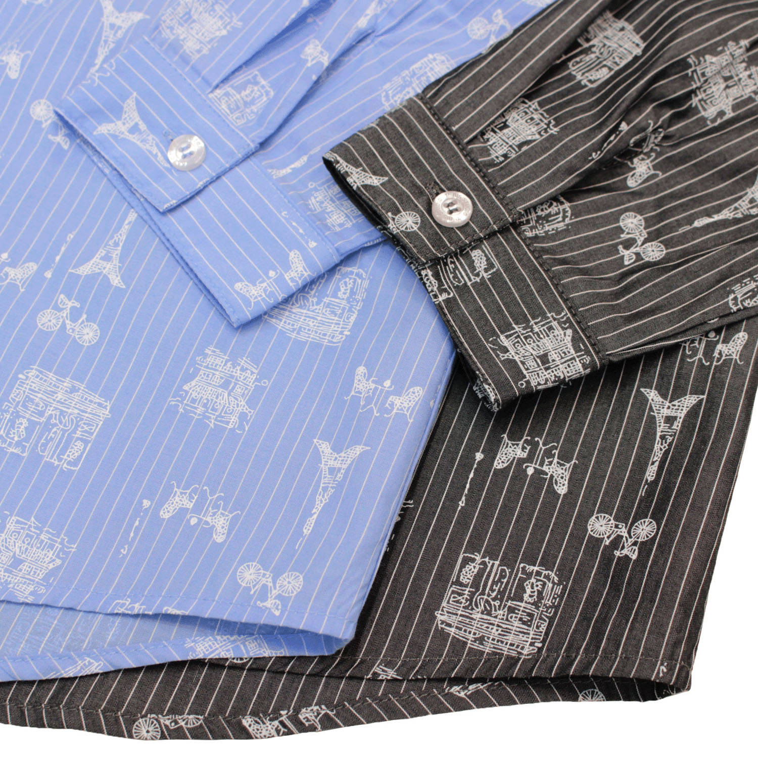 notorico フランス柄ストライプブラウス - 画像18