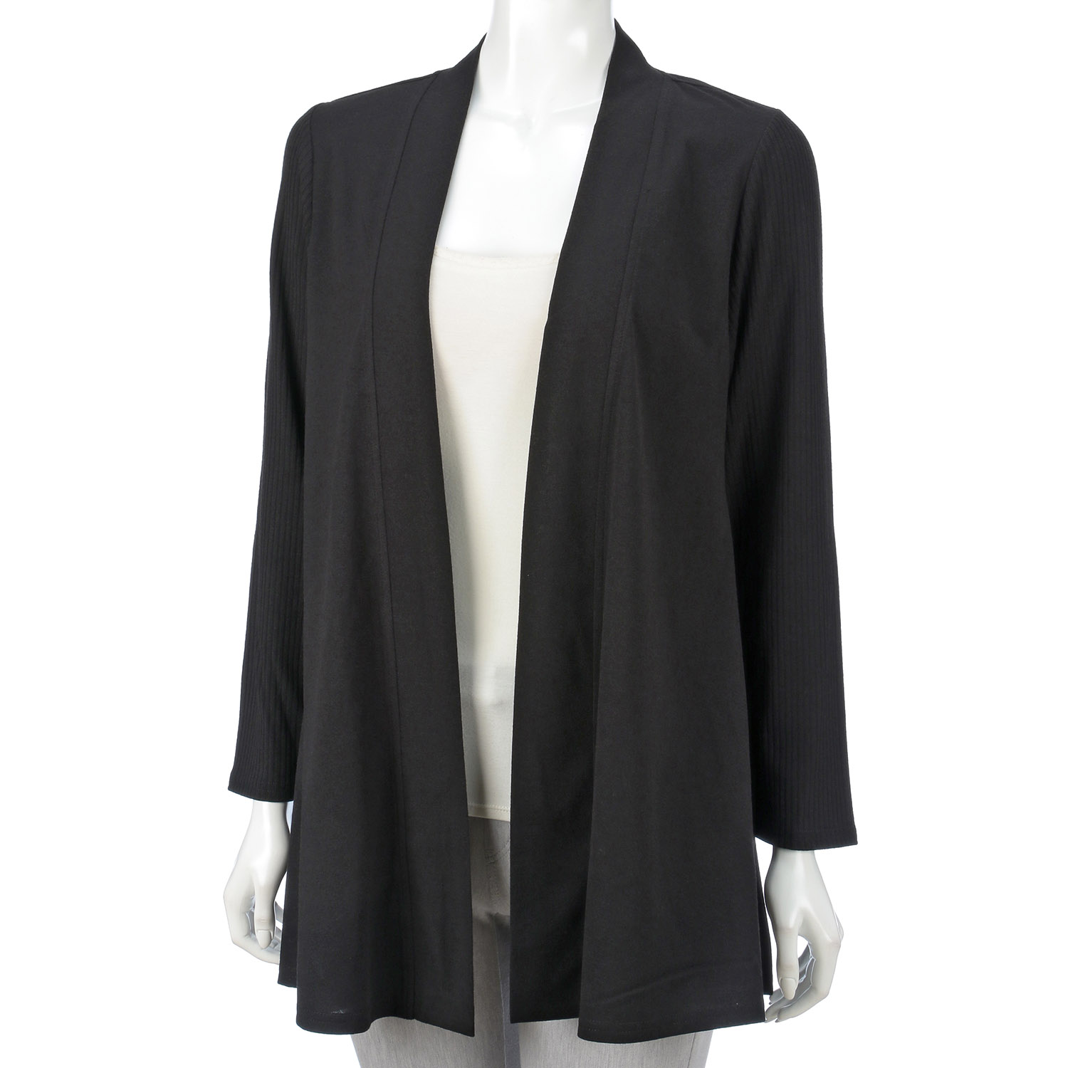 無地×リブ使いカーディガン - 画像5