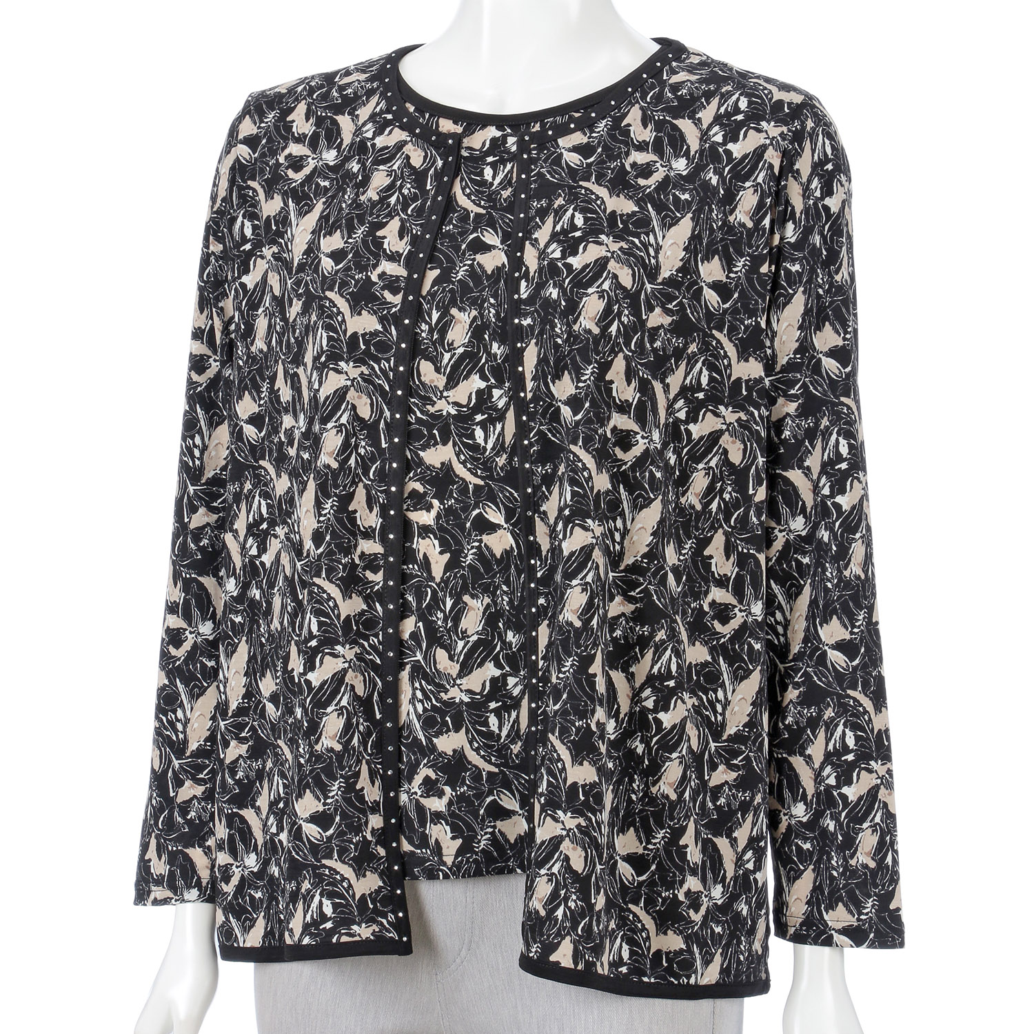 ストーン付きプリントアンサンブル - 画像2