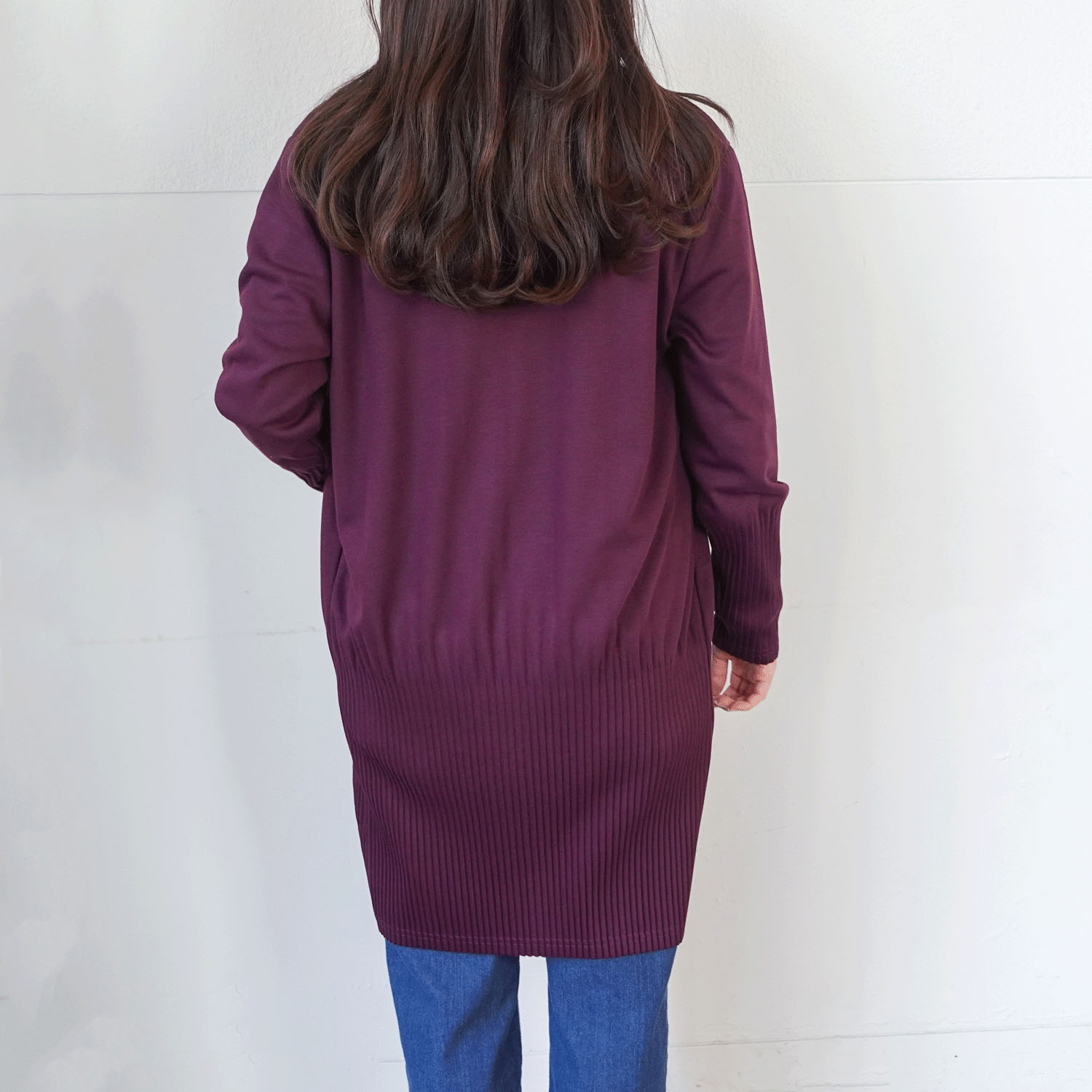 裾プリーツロングカーディガン - 画像15