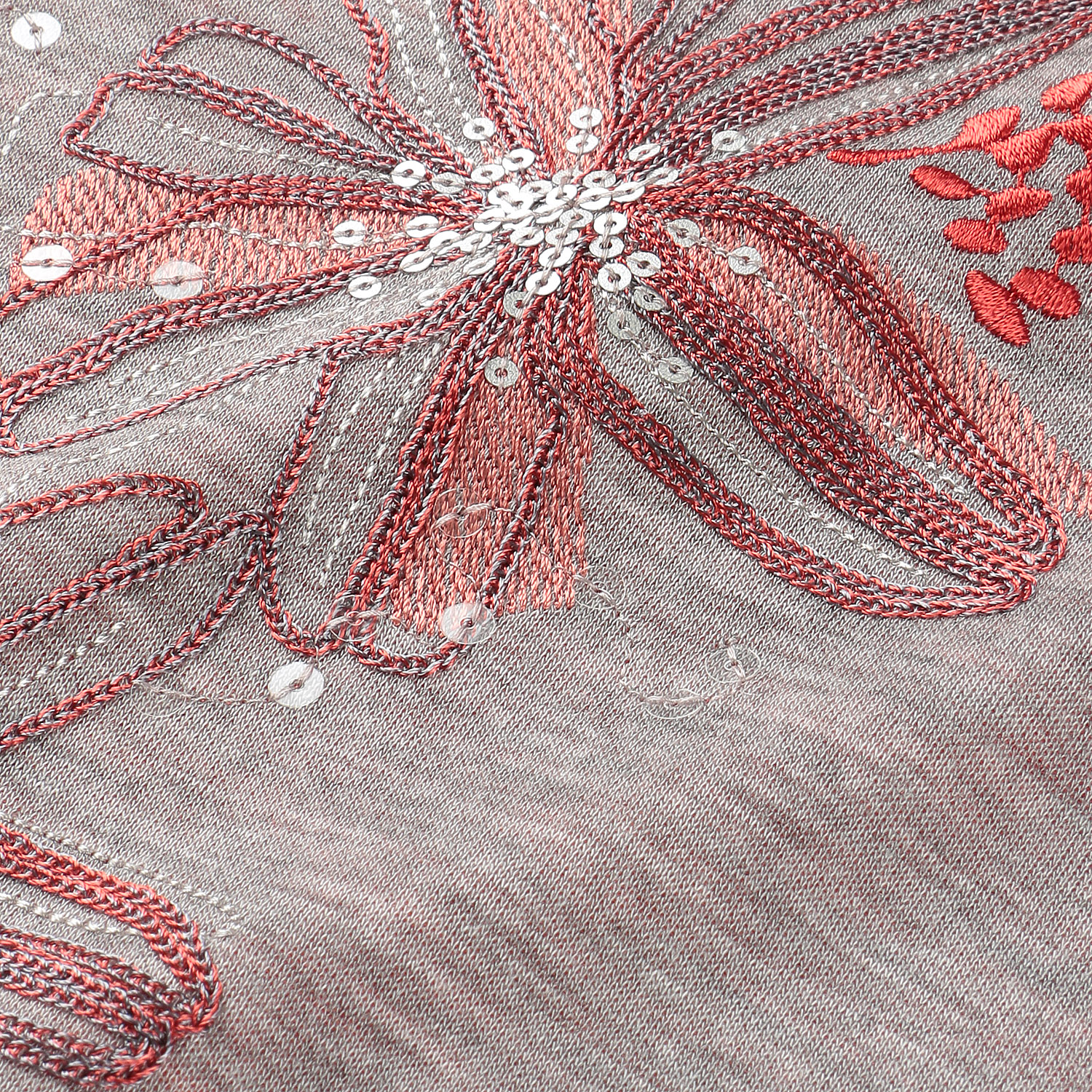 ROYAL VERDY 花柄ビーズ刺繍ハイネック - 画像4