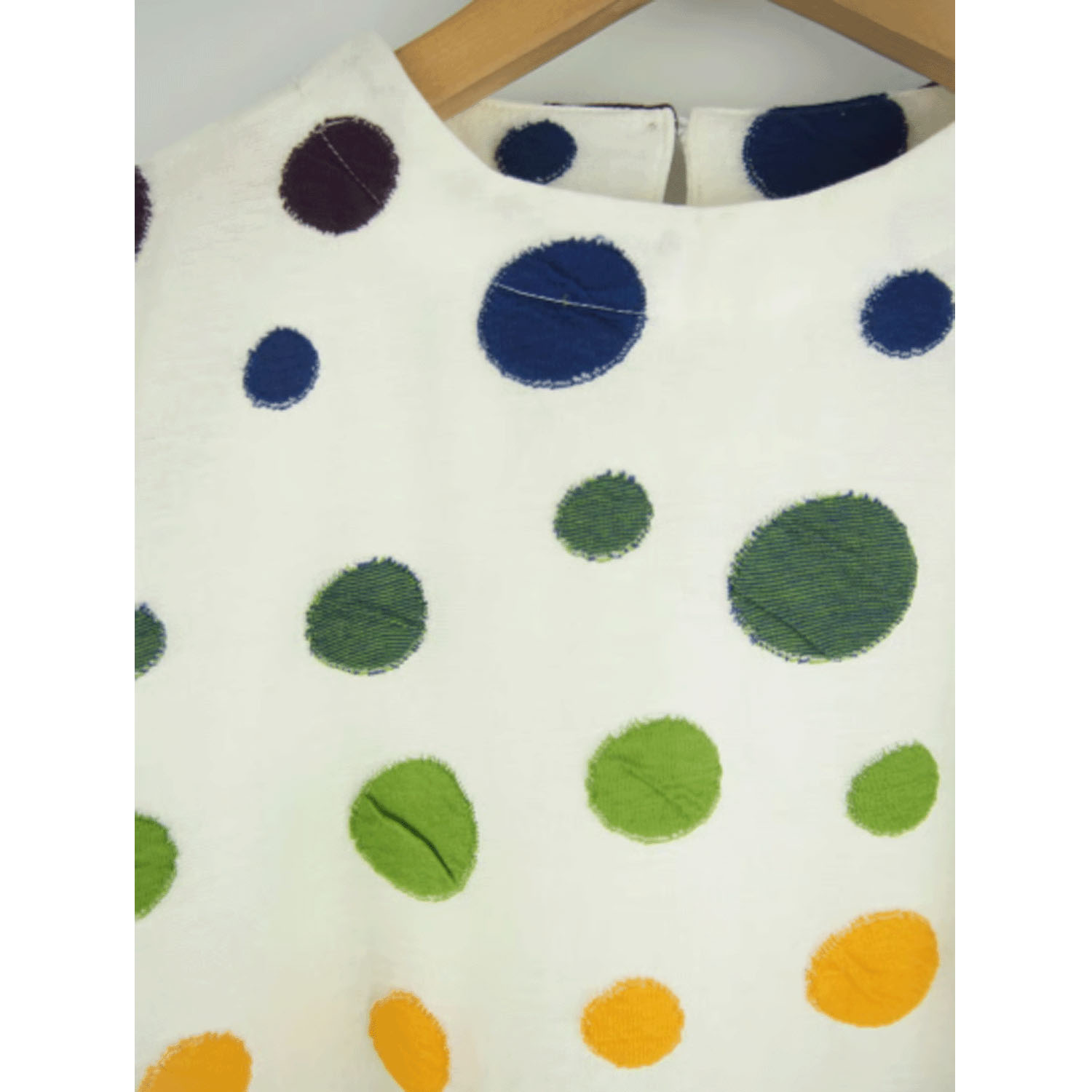 LaLa que sera マルチカラードットジャガードプルオーバー - 画像5