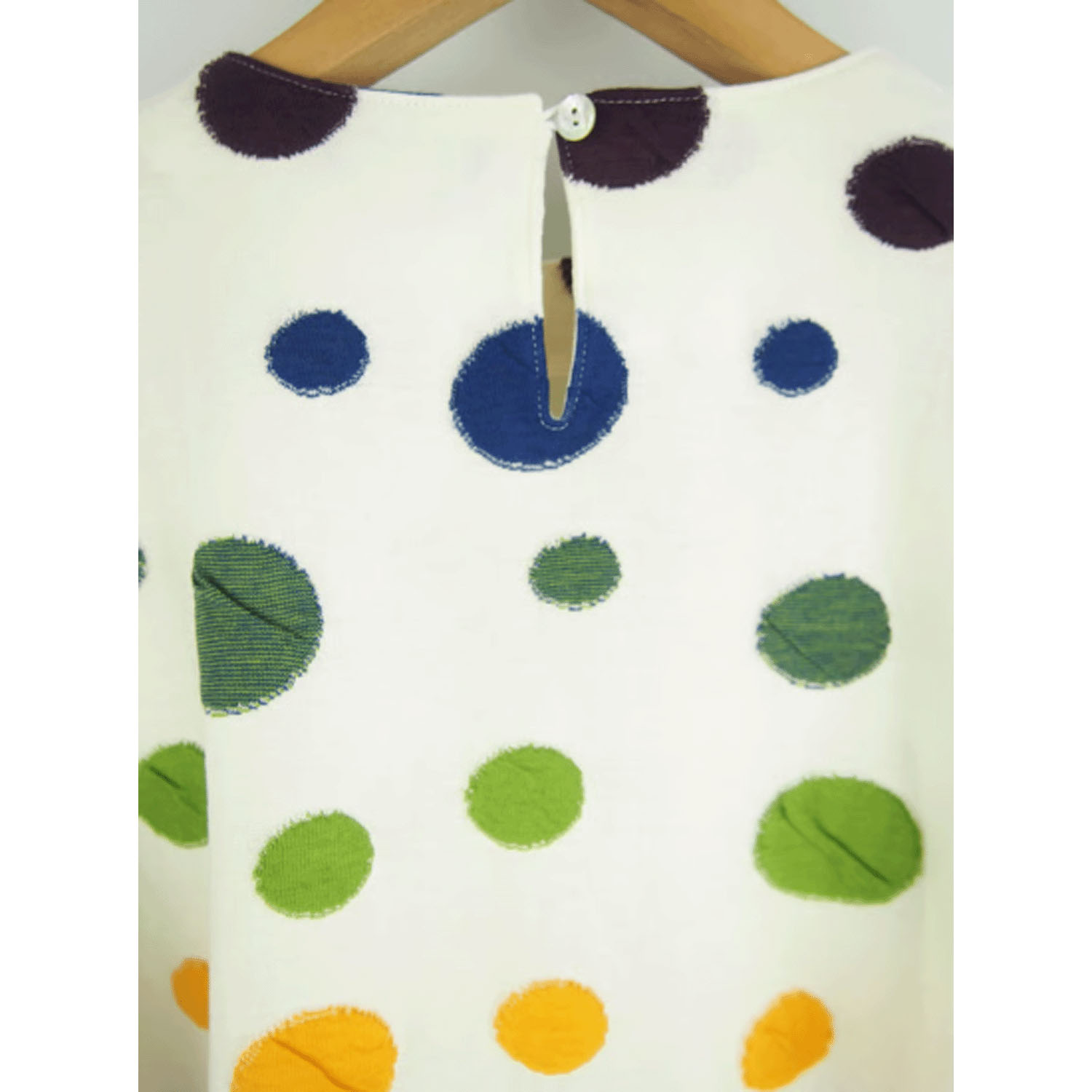 LaLa que sera マルチカラードットジャガードプルオーバー - 画像6