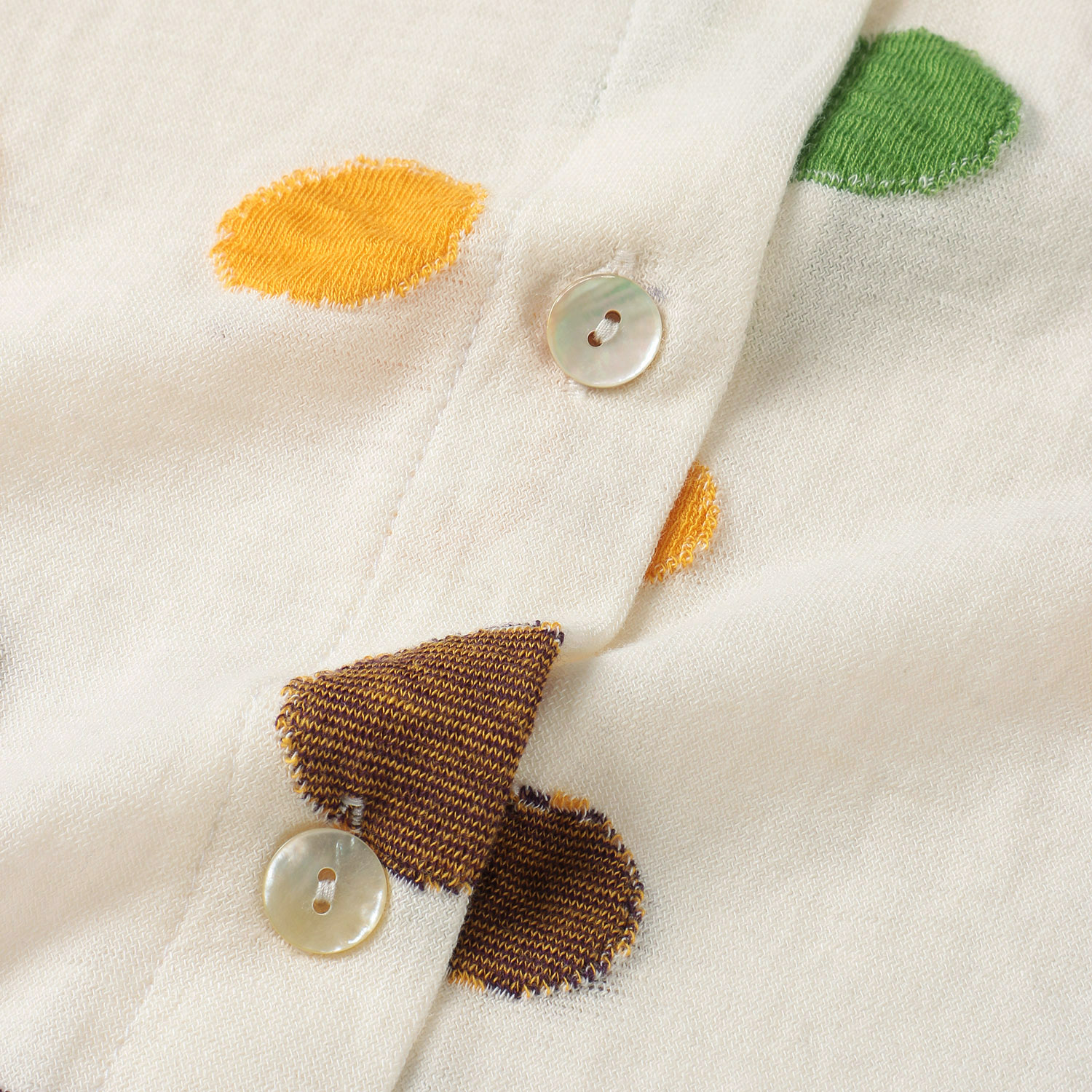 LaLa que sera マルチカラードットジャガードカーディガン - 画像16