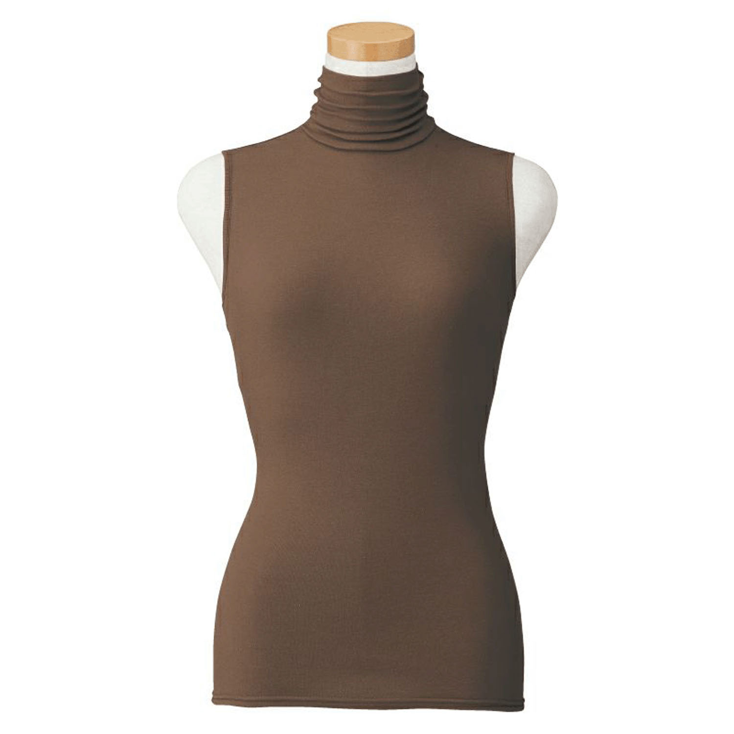 【お取り寄せ】 天使の綿シフォン ハイネックノースリーブ - 画像2