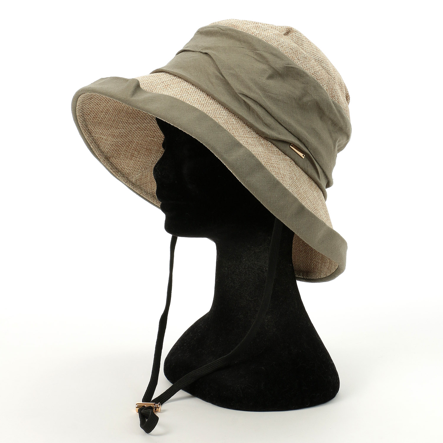 疑麻ギャザーエッジアップハット - 画像7