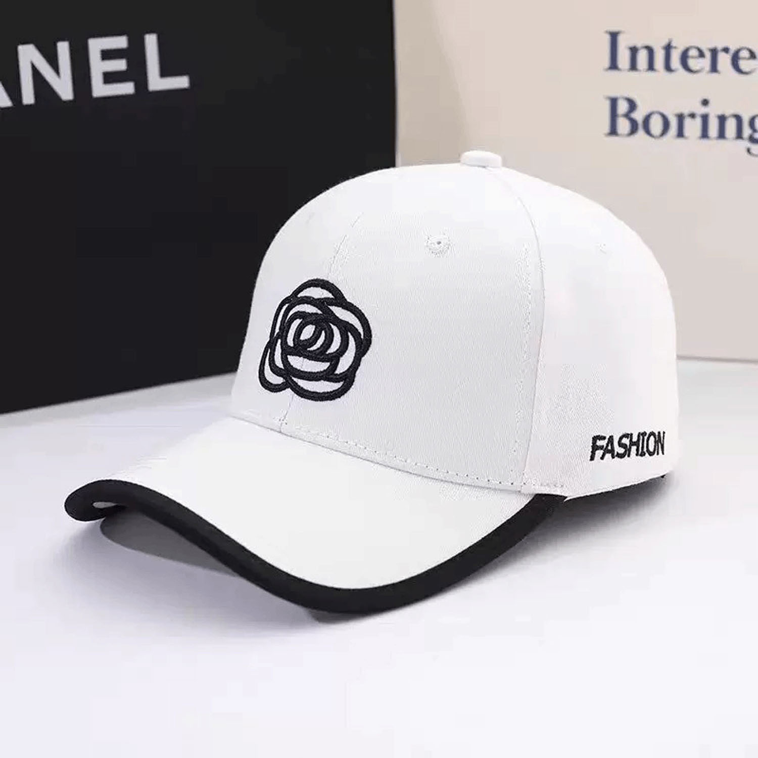 カメリア刺繍キャップ - 画像2