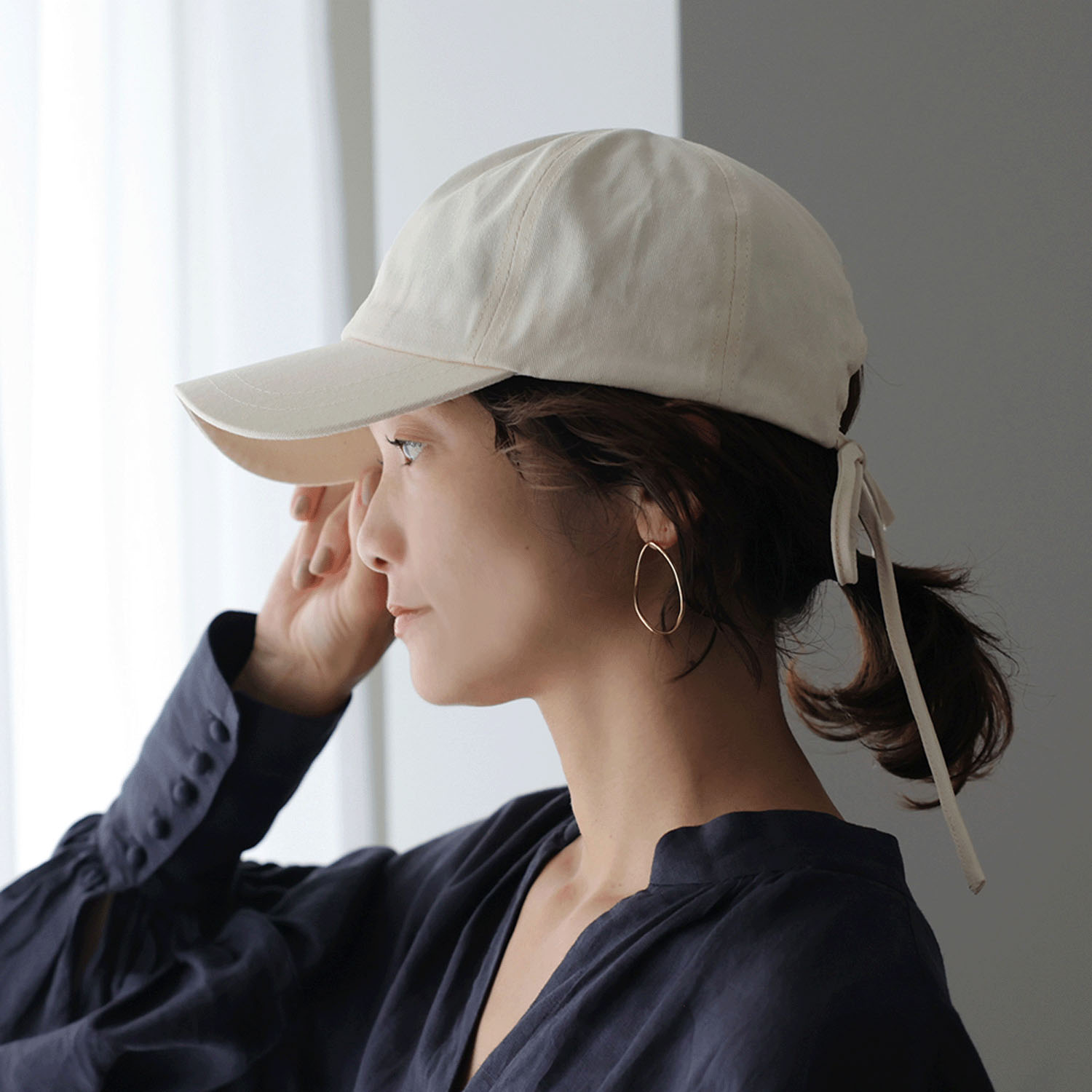 シーズン問わず被れる大人のバックリボンハット - 画像2