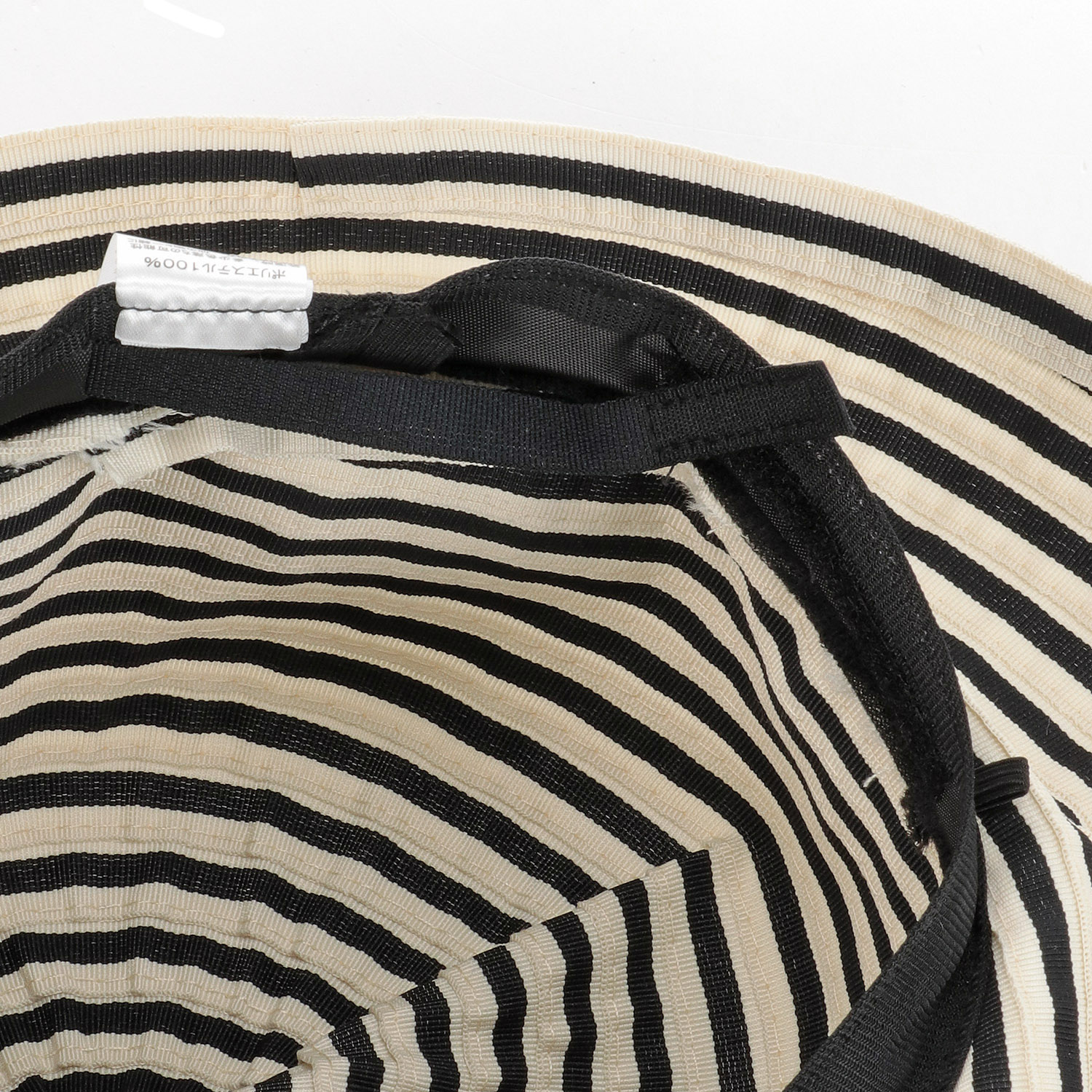 つば広ストライプエメリーハット - 画像3