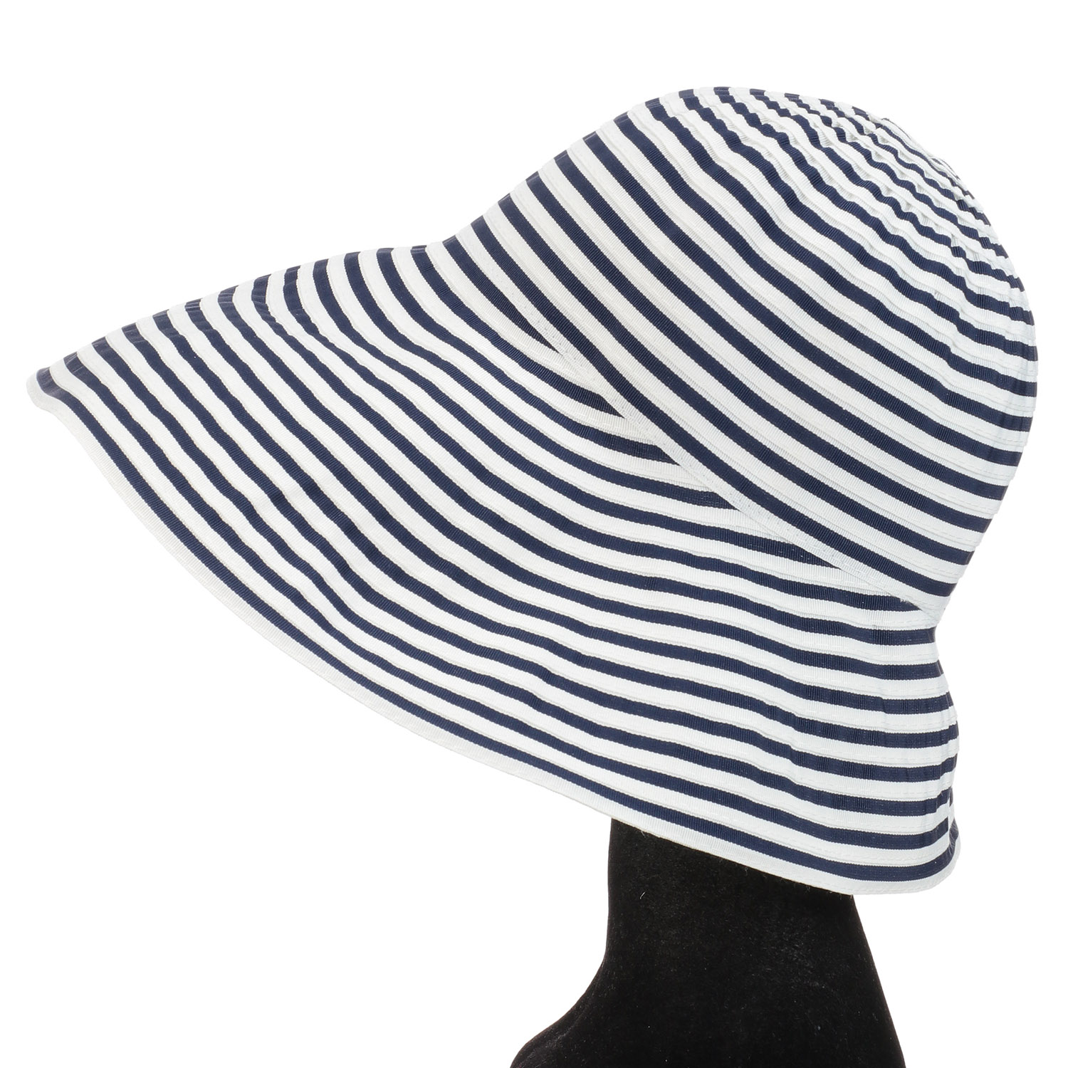 つば広ストライプエメリーハット - 画像6