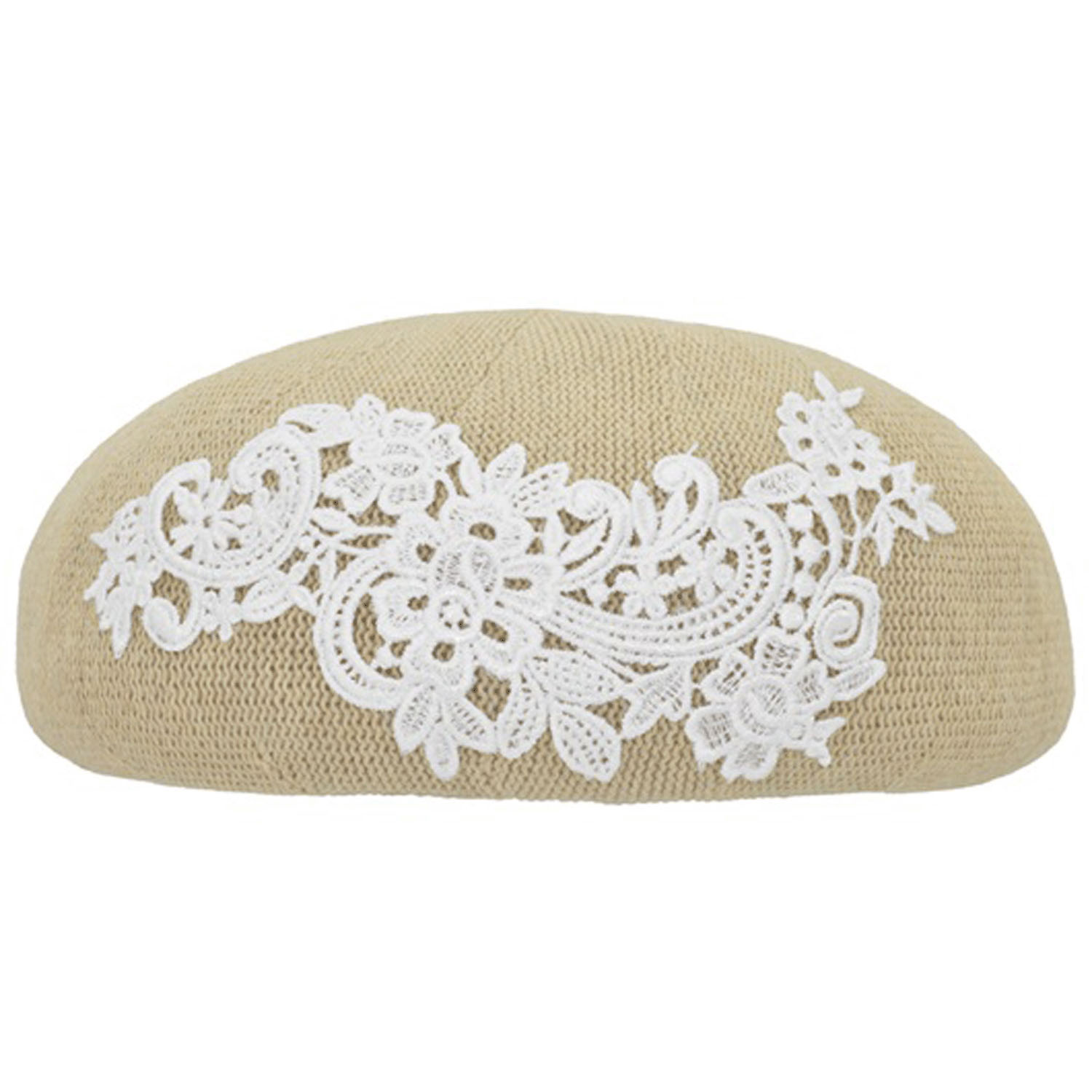 レース付きコットンカラーベレー - 画像4