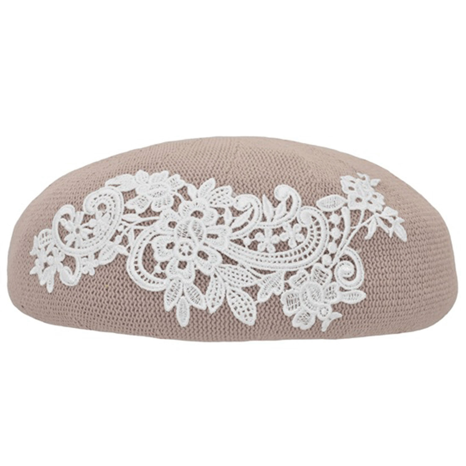 レース付きコットンカラーベレー - 画像5