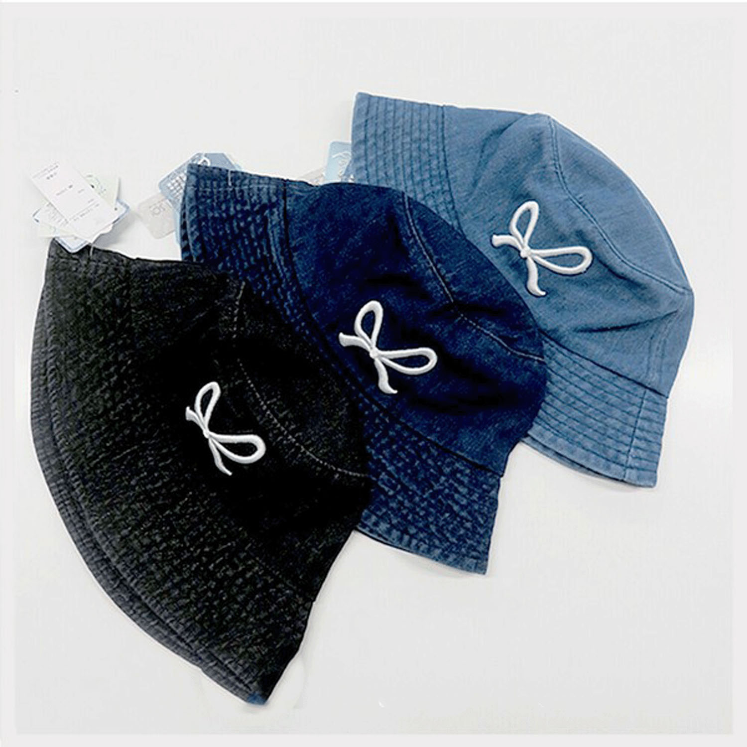 デニムバケット リボン柄 - 画像1