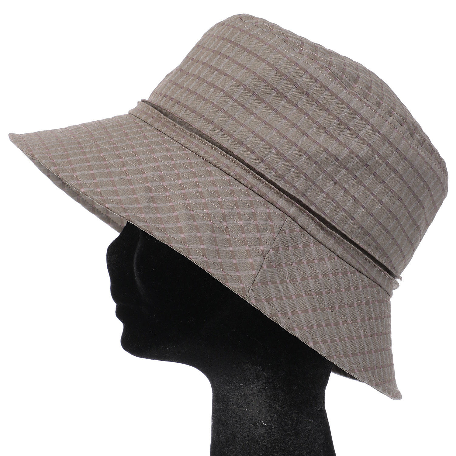 MMCチェックピンタックハット