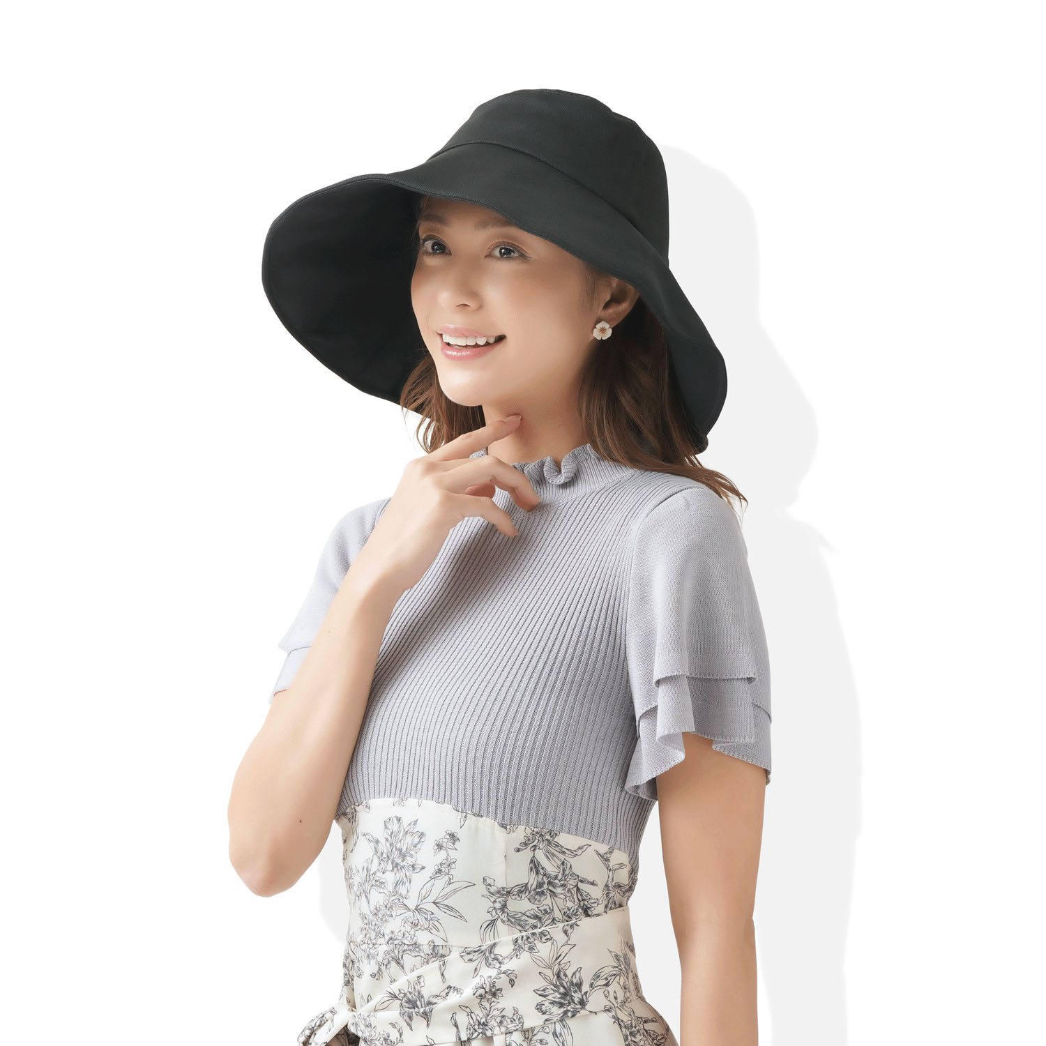 UV＆クール折りたためる日よけ帽子 - 画像2