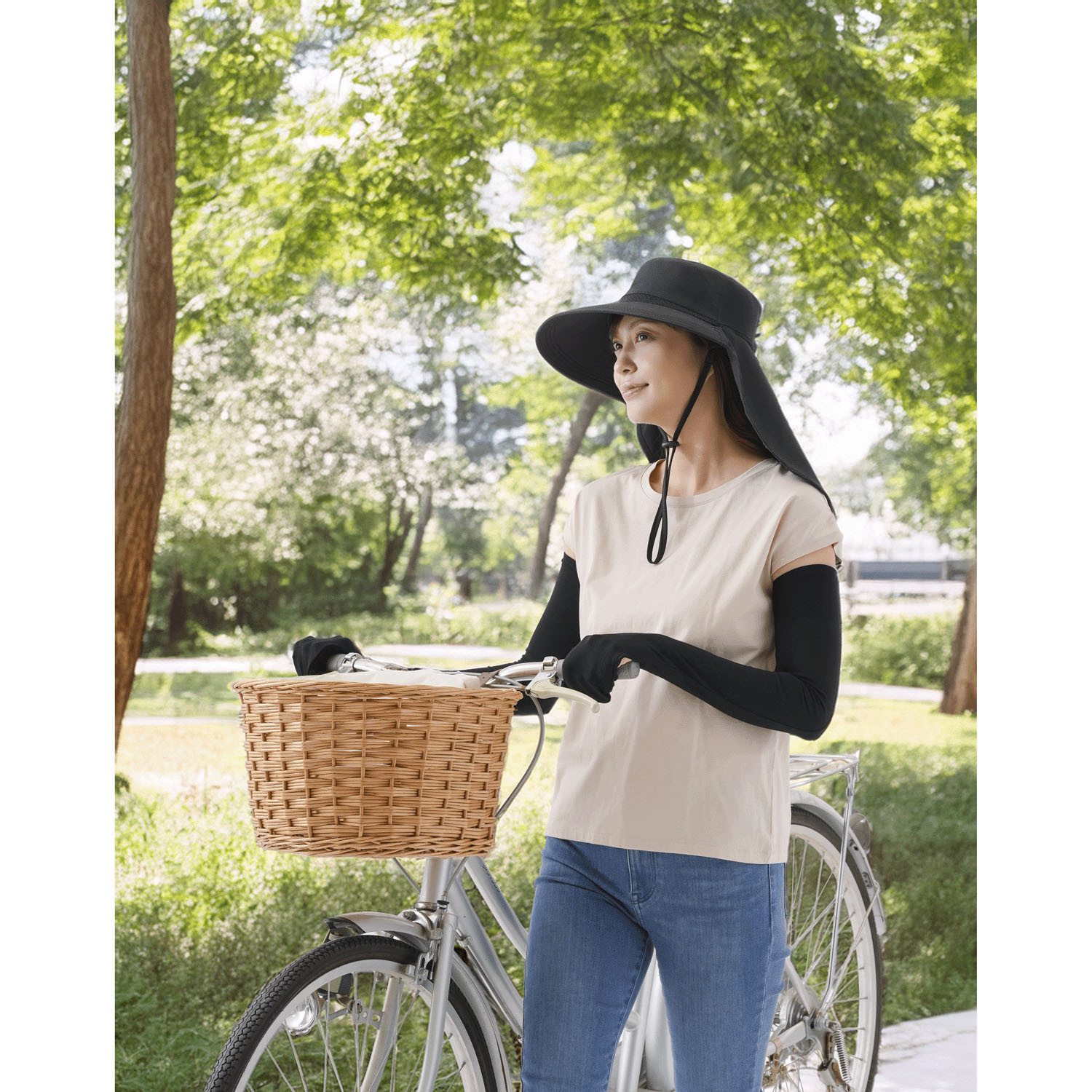 UV＆クールフェイスカバー付き3wayハット - 画像12